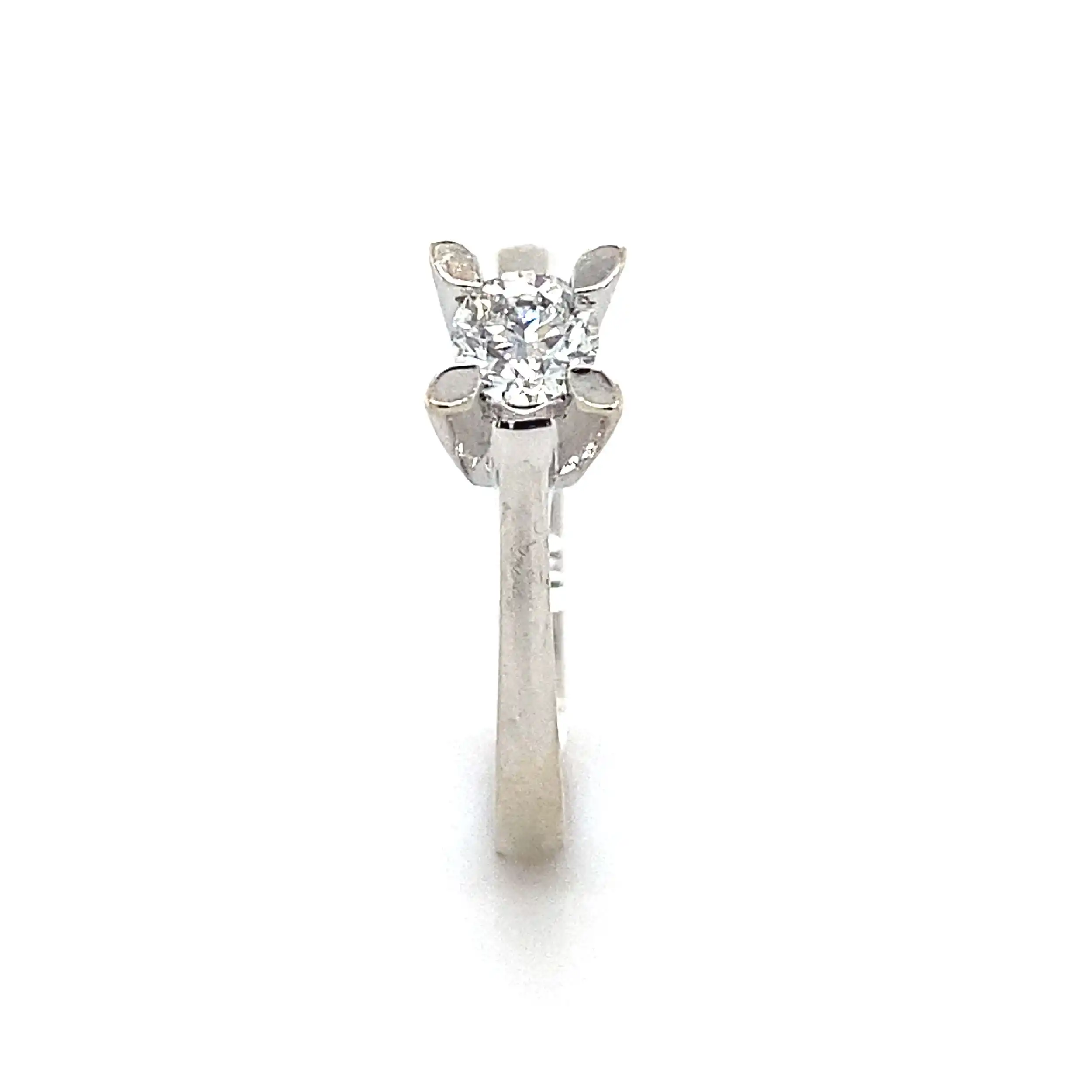 Ring Weißgold mit Brillant Ring Weißgold mit Brillant
