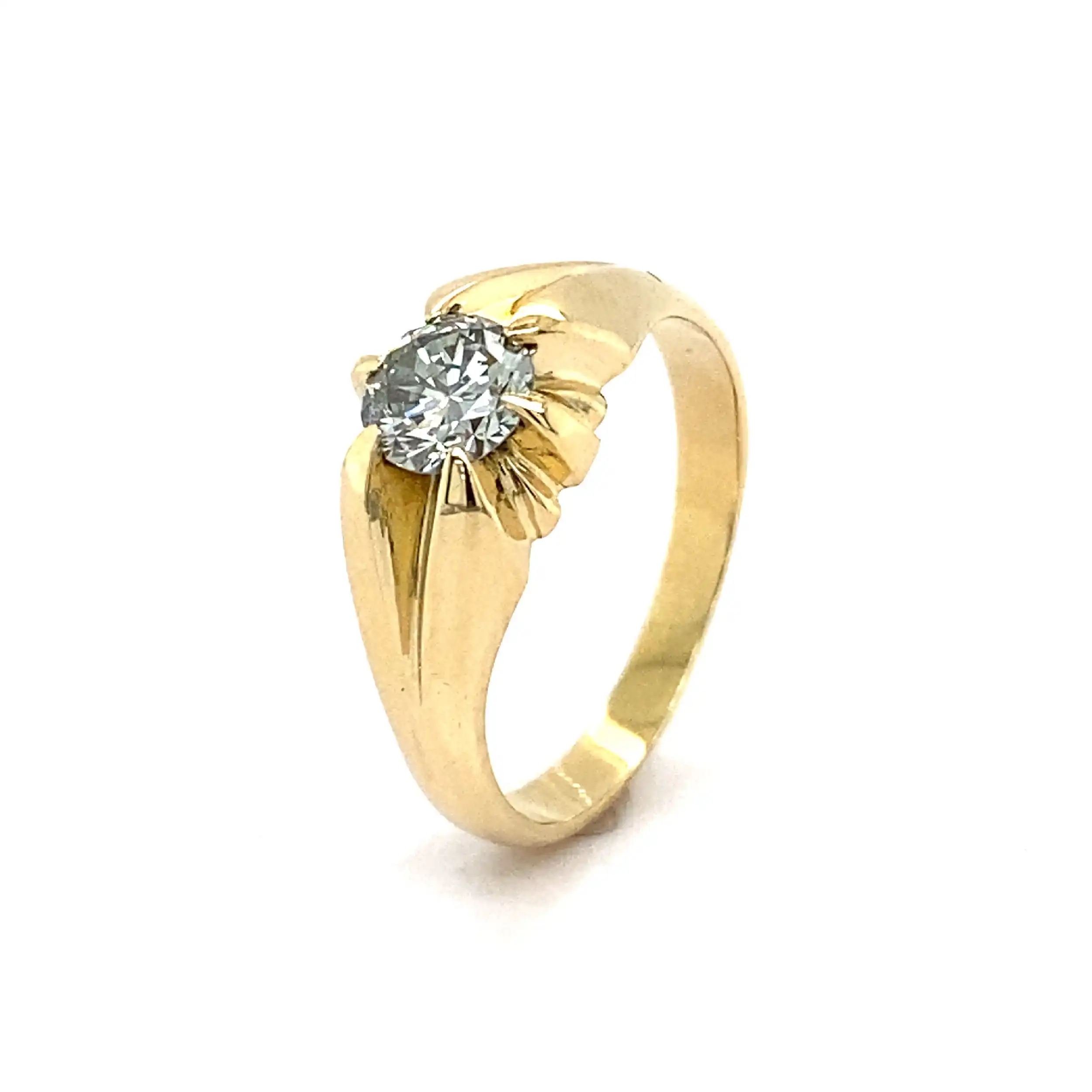 Ring Gelbgold mit Brillant Ring Gelbgold mit Brillant