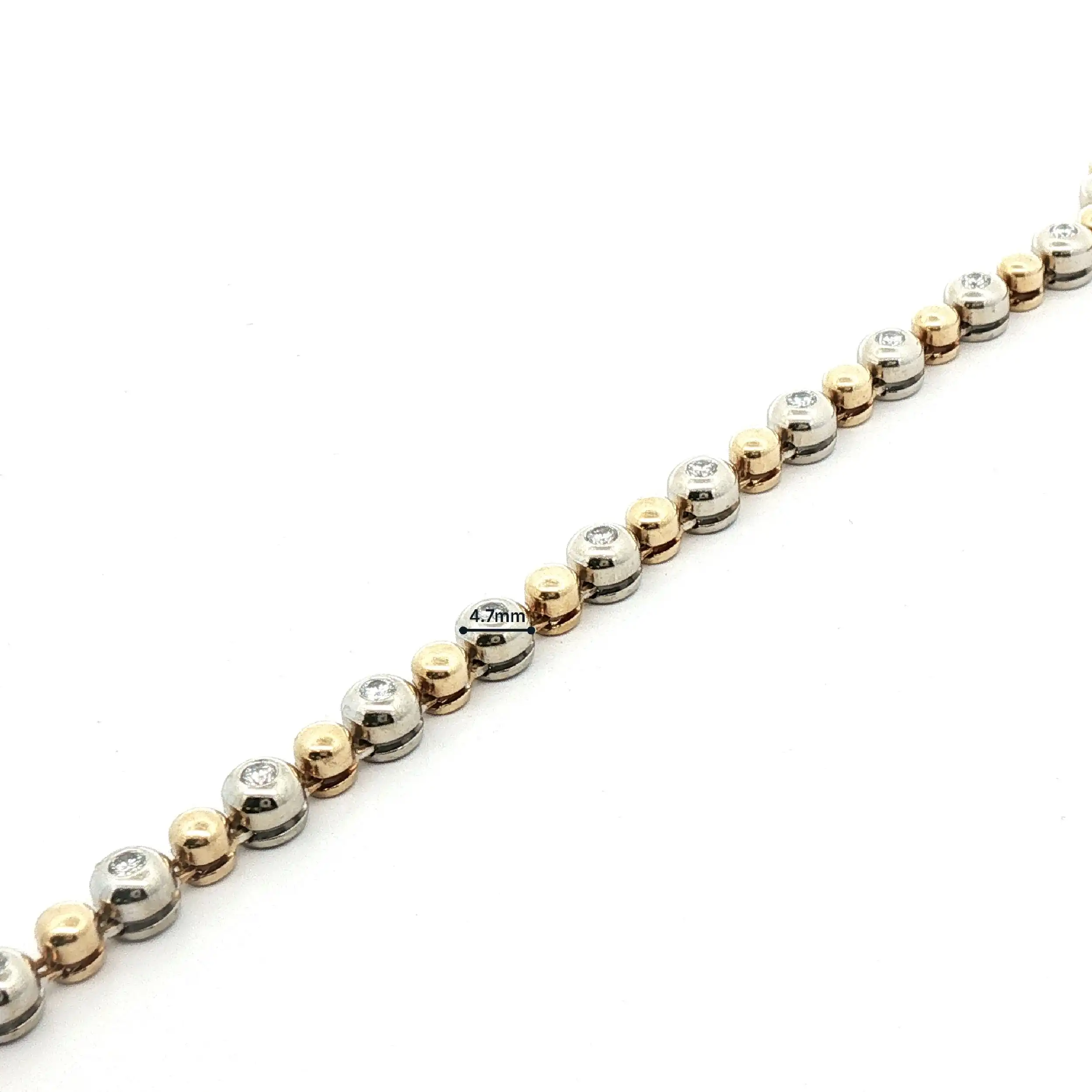 Tenissarmband Bicolor mit Brillanten