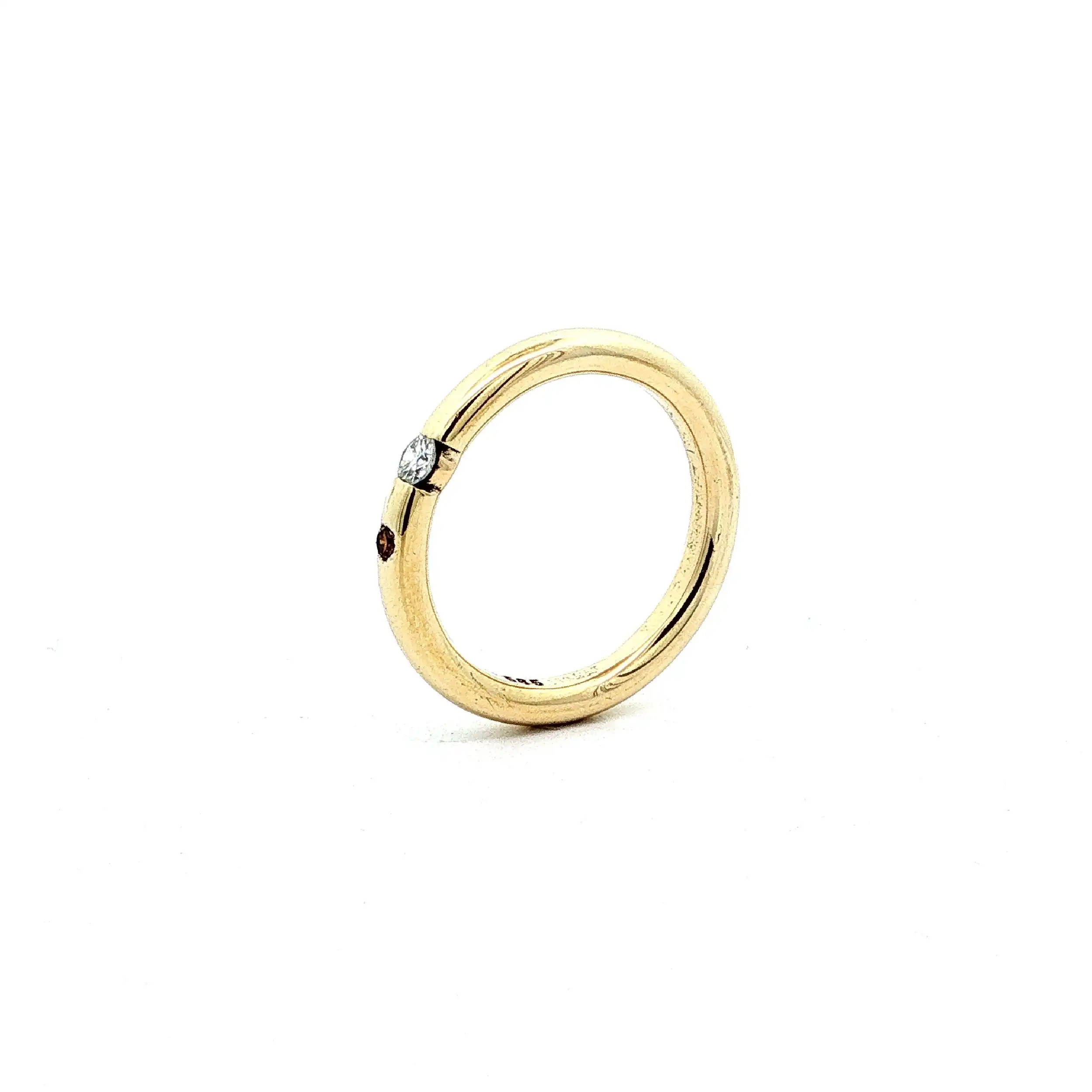 Ring mit Brillant & Fancy Diamond