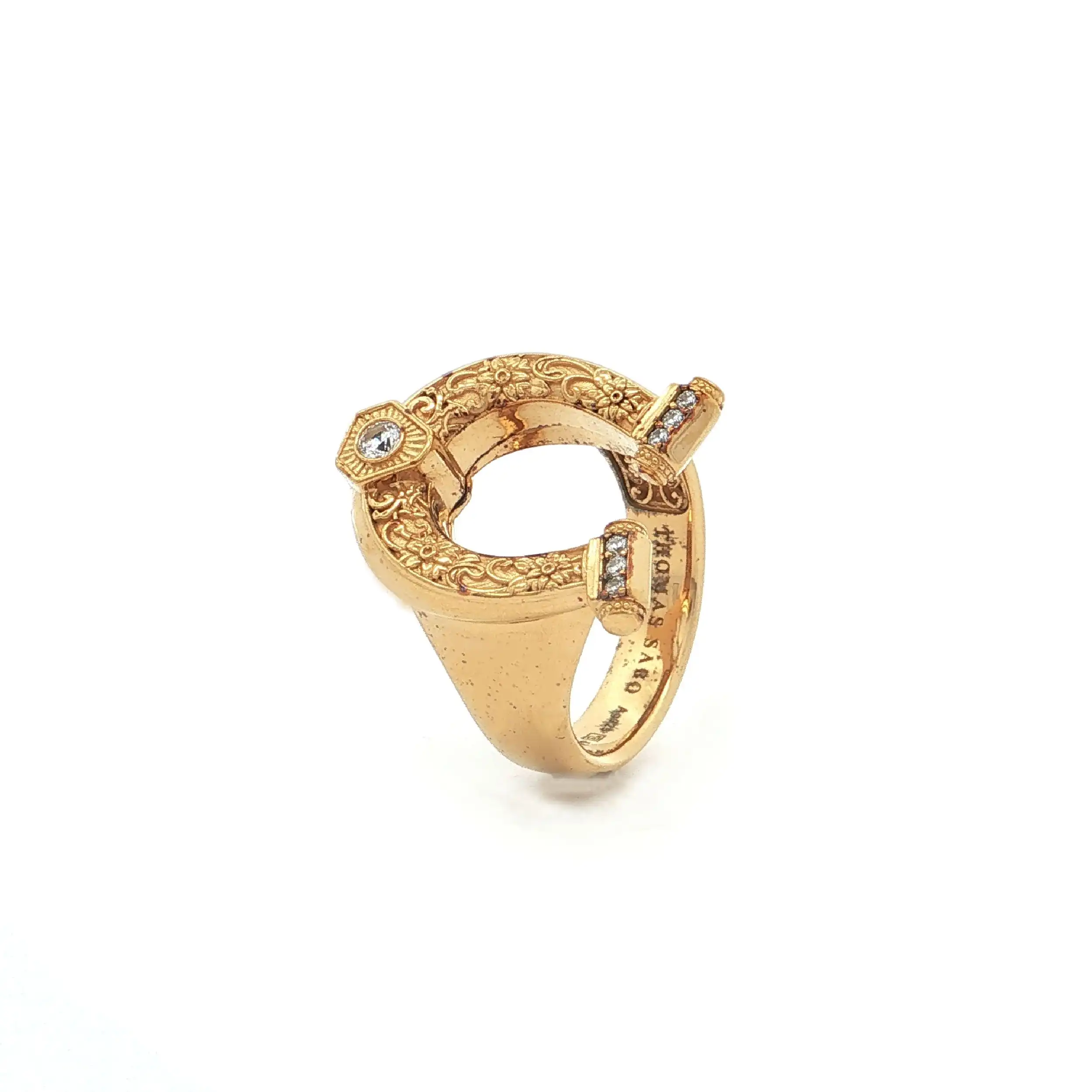 Ring Silber vergoldet mit Zirkonia "Thomas Sabo" mit Box