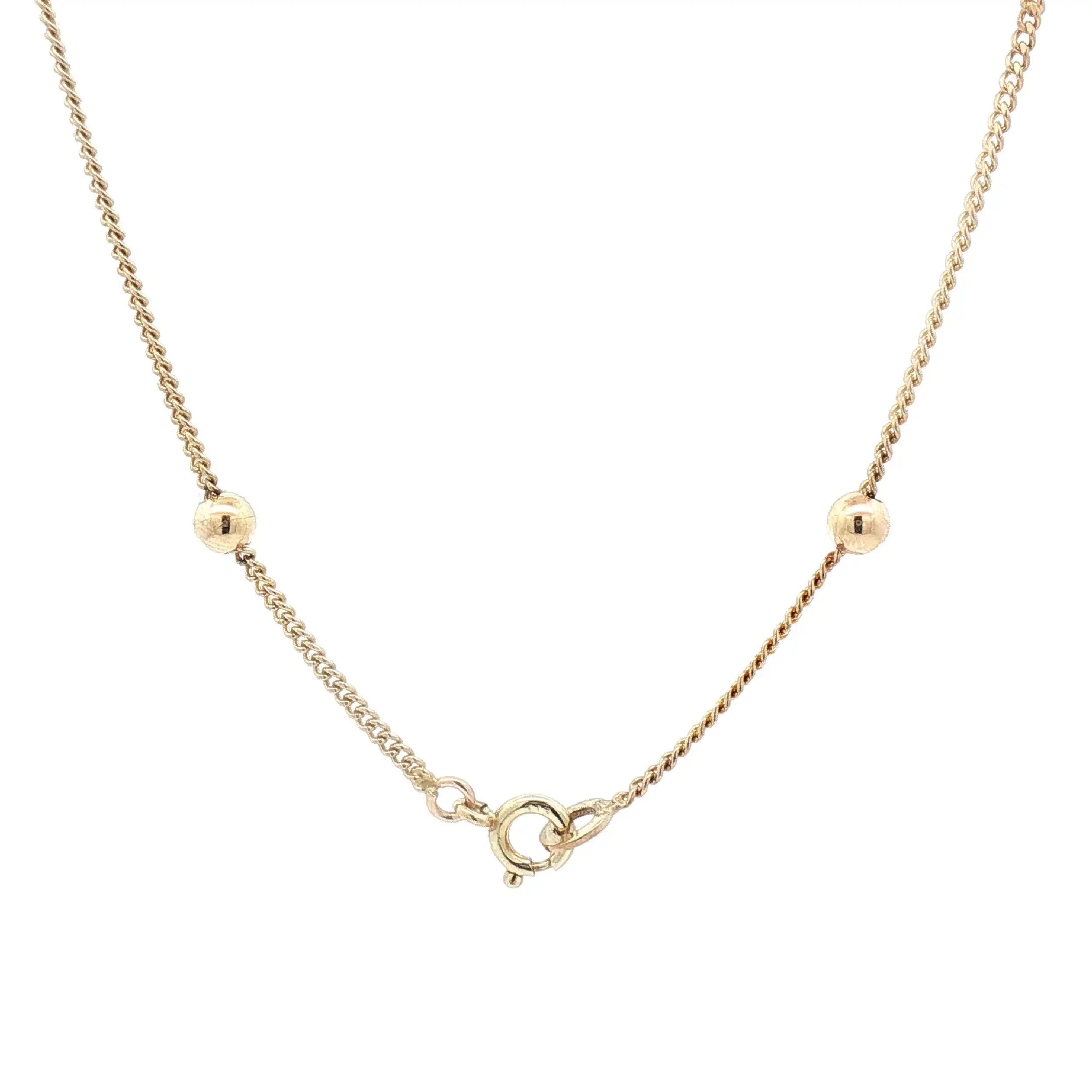 Panzerkette Gelbgold mit Kugeln Panzerkette Gelbgold mit Kugeln