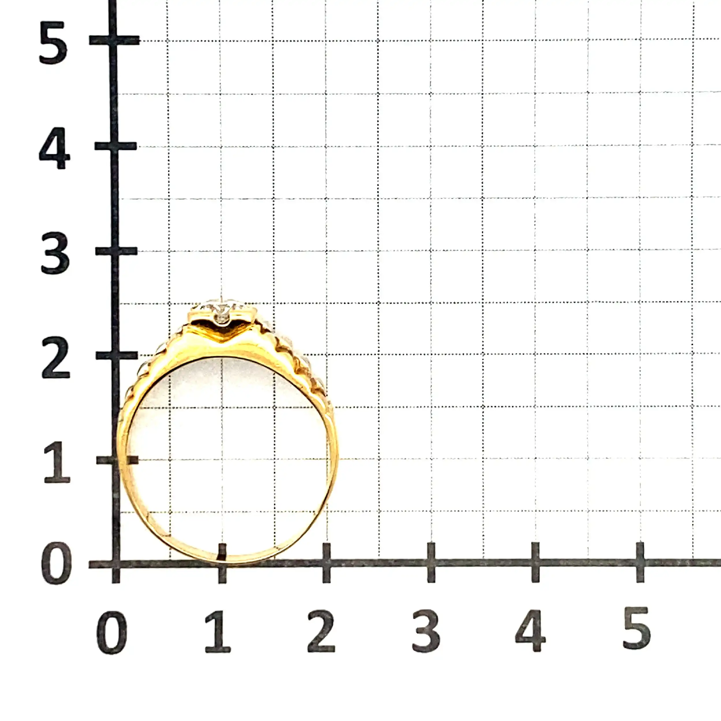 Solitärring Bicolor mit Brillant