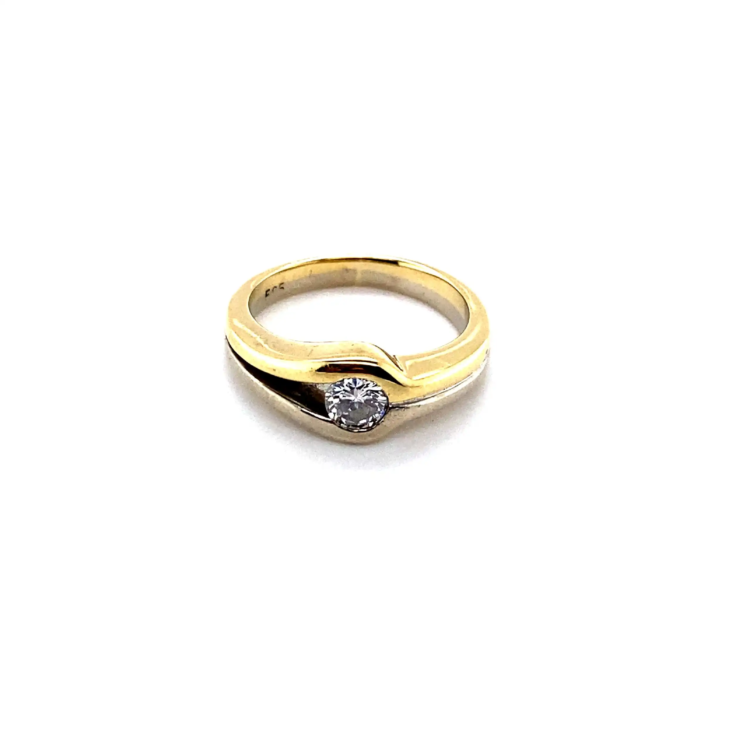 Ring Bicolor mit Brillant