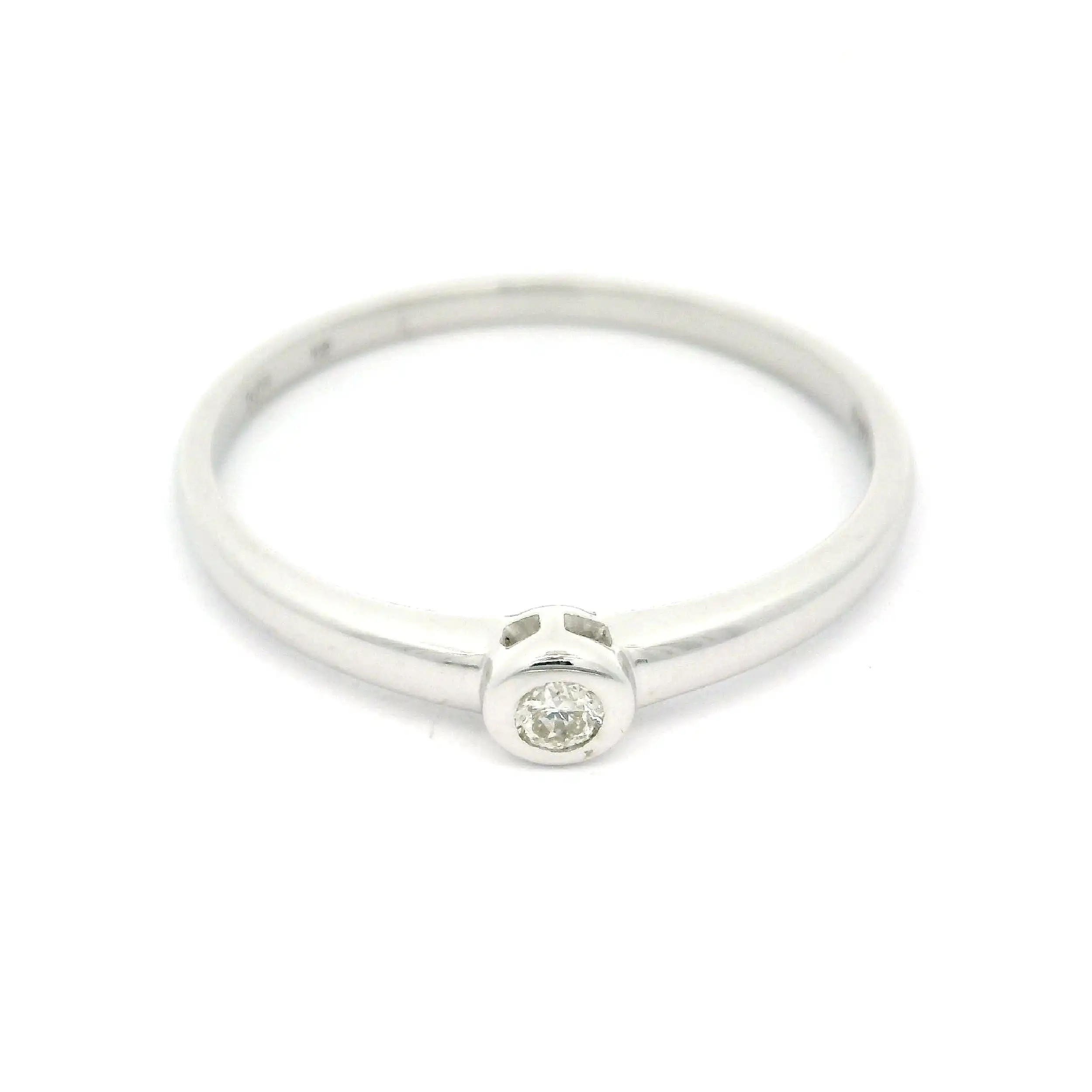 Solitärring Weißgold mit Brillant Solitärring Weißgold mit Brillant