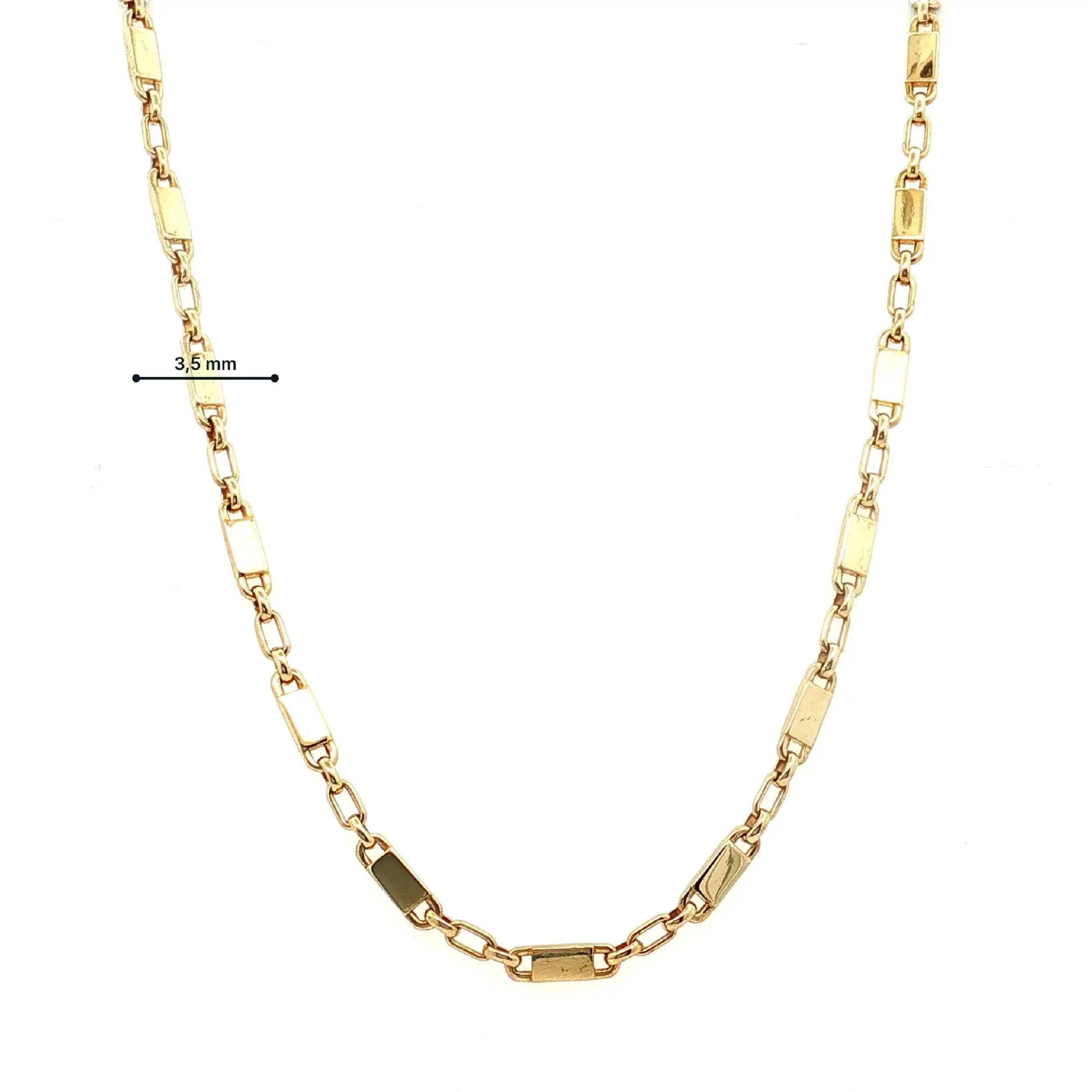 Plattenkette Gelbgold Plattenkette Gelbgold