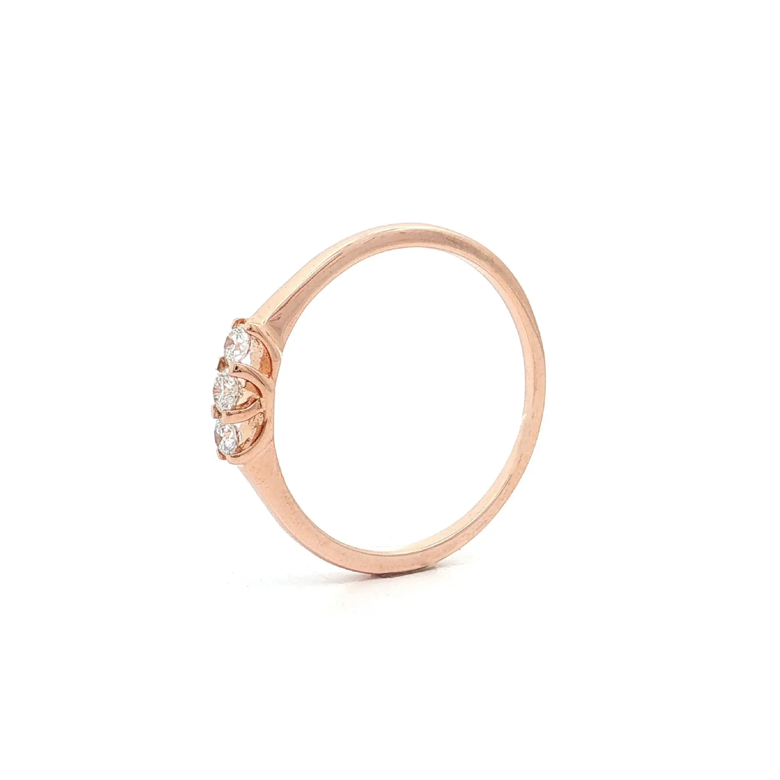 Ring Roségold mit Brillanten Ring Roségold mit Brillanten