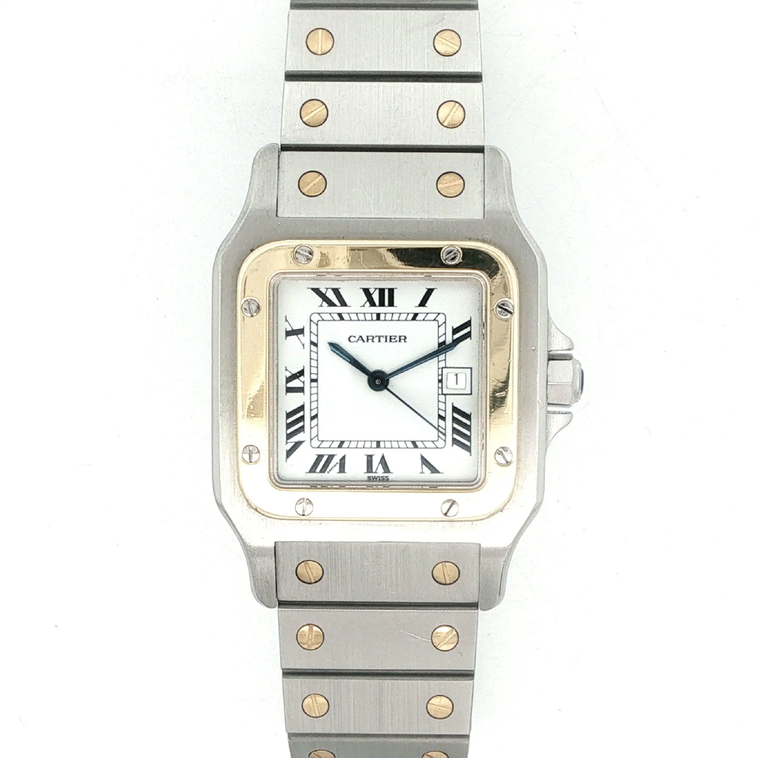 Herrenuhr Cartier Santos Carree