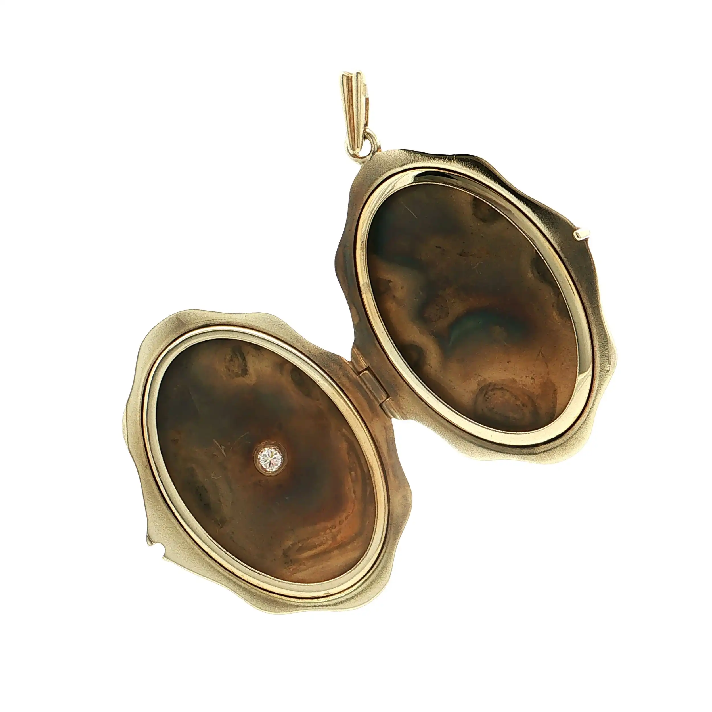 Medaillon Gelbgold mit Brillant Medaillon Gelbgold mit Brillant