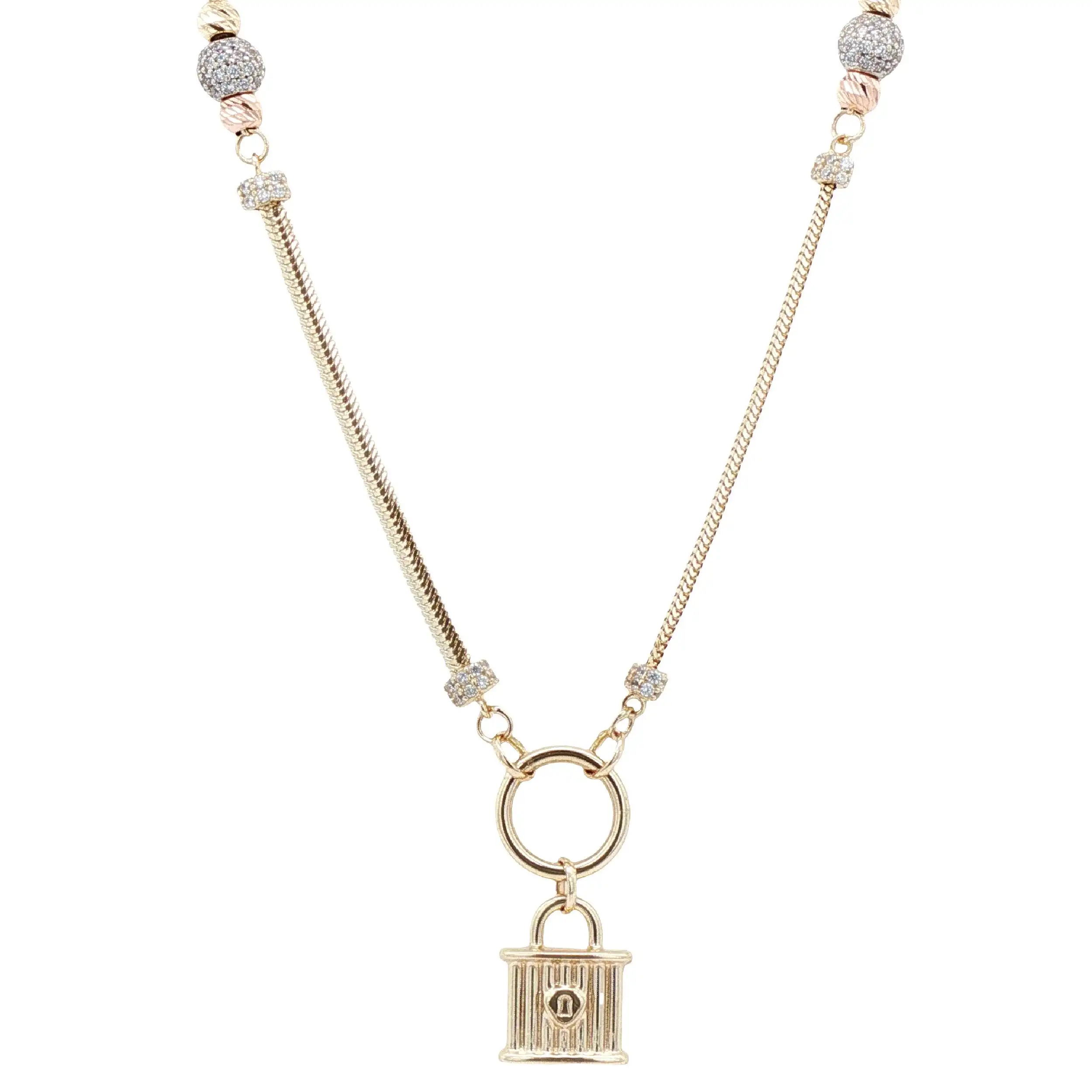 Collier Tricolor mit Zirkonia