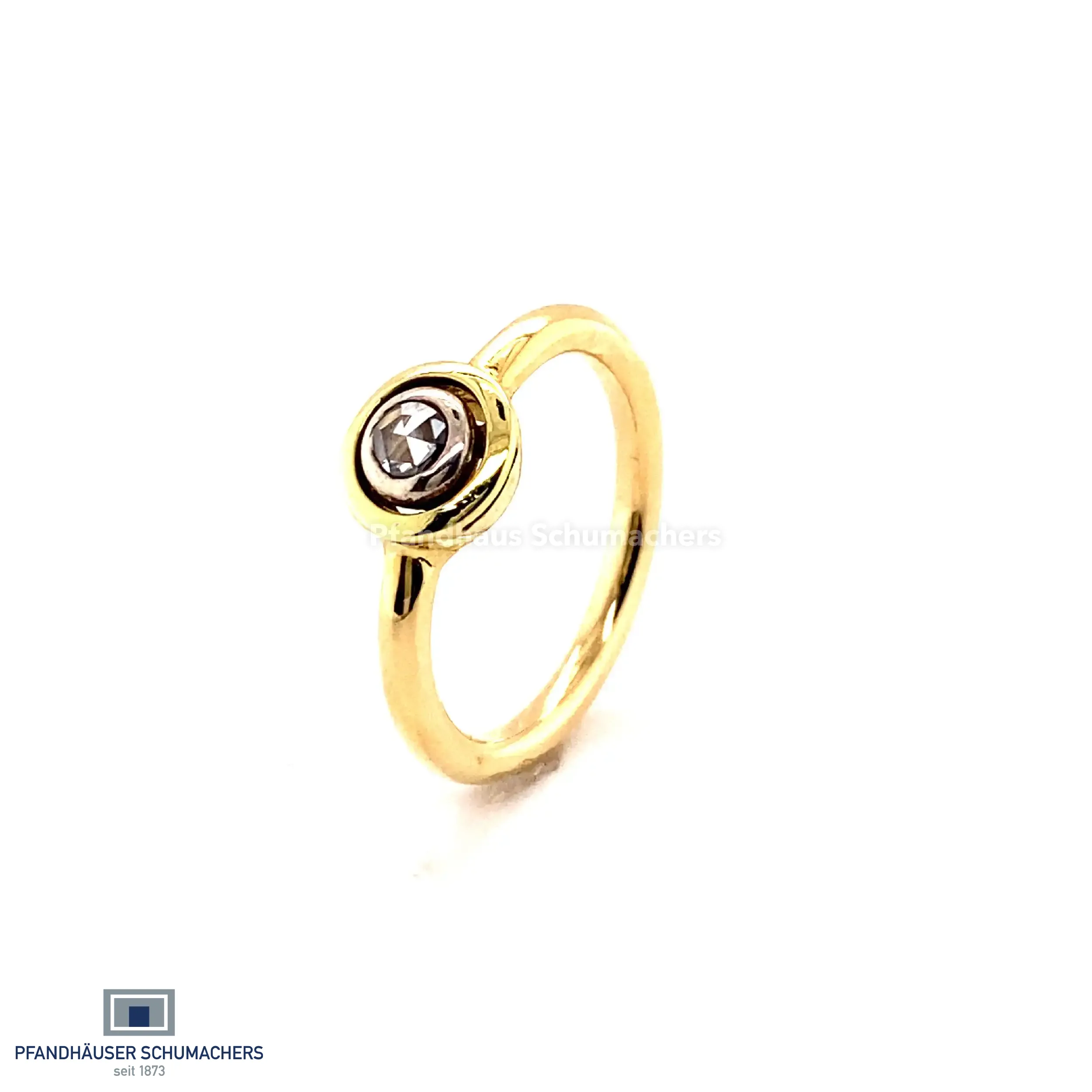 Ring Bicolor mit Rosendiamant