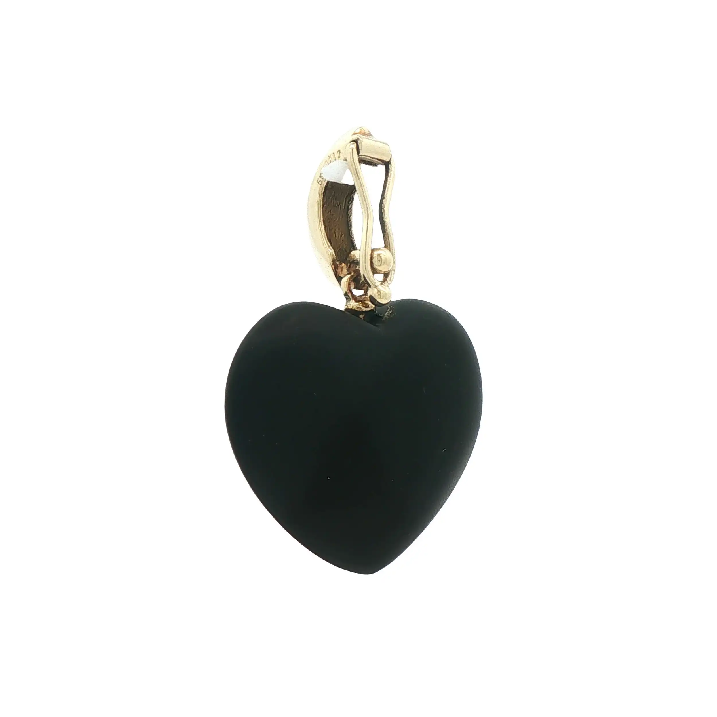 Anhänger Gelbgold Herz mit Onyx mit Brillant Anhänger Gelbgold Herz mit Onyx mit Brillant