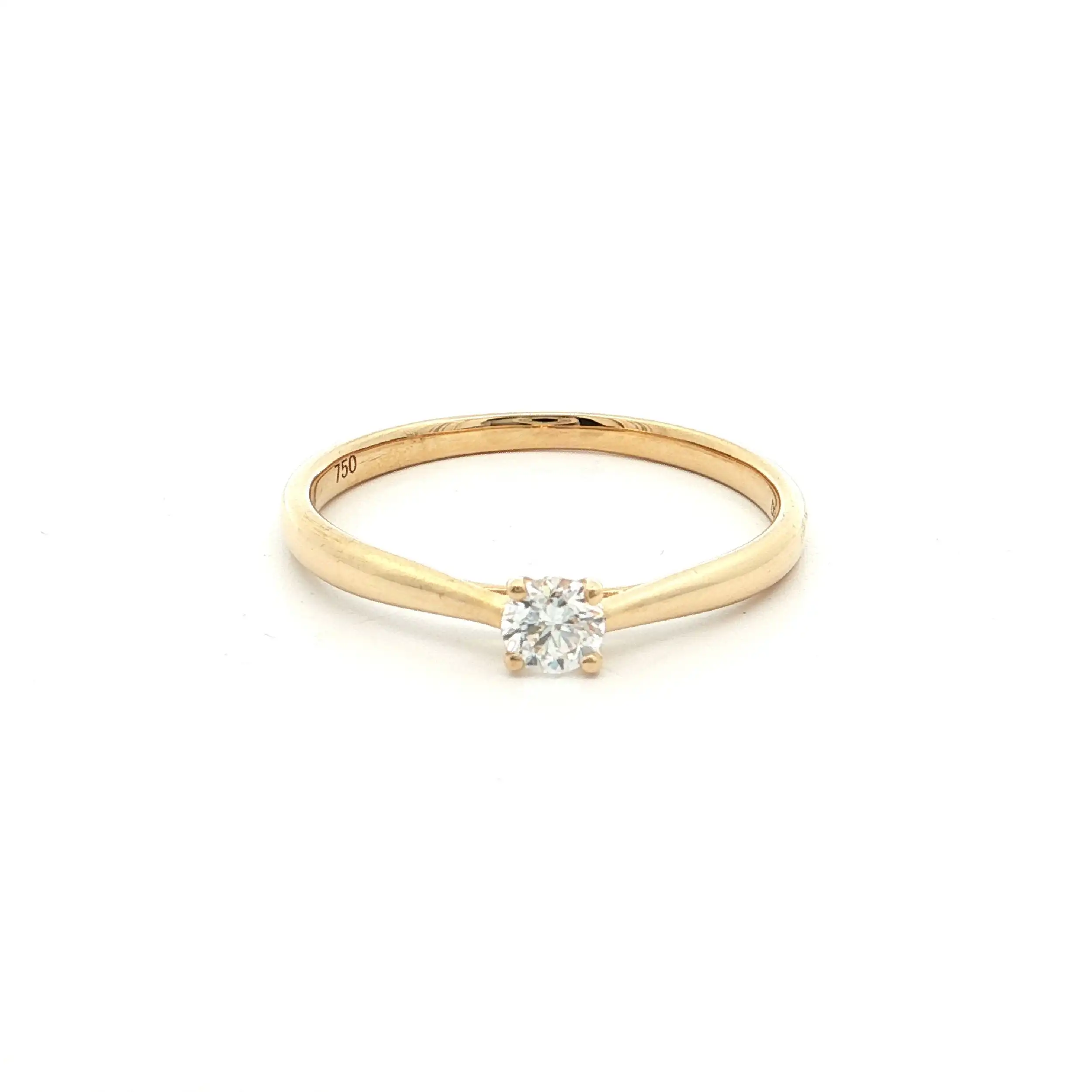Solitärring Gelbgold mit Brillant 0,20ct Solitärring Gelbgold mit Brillant 0,20ct