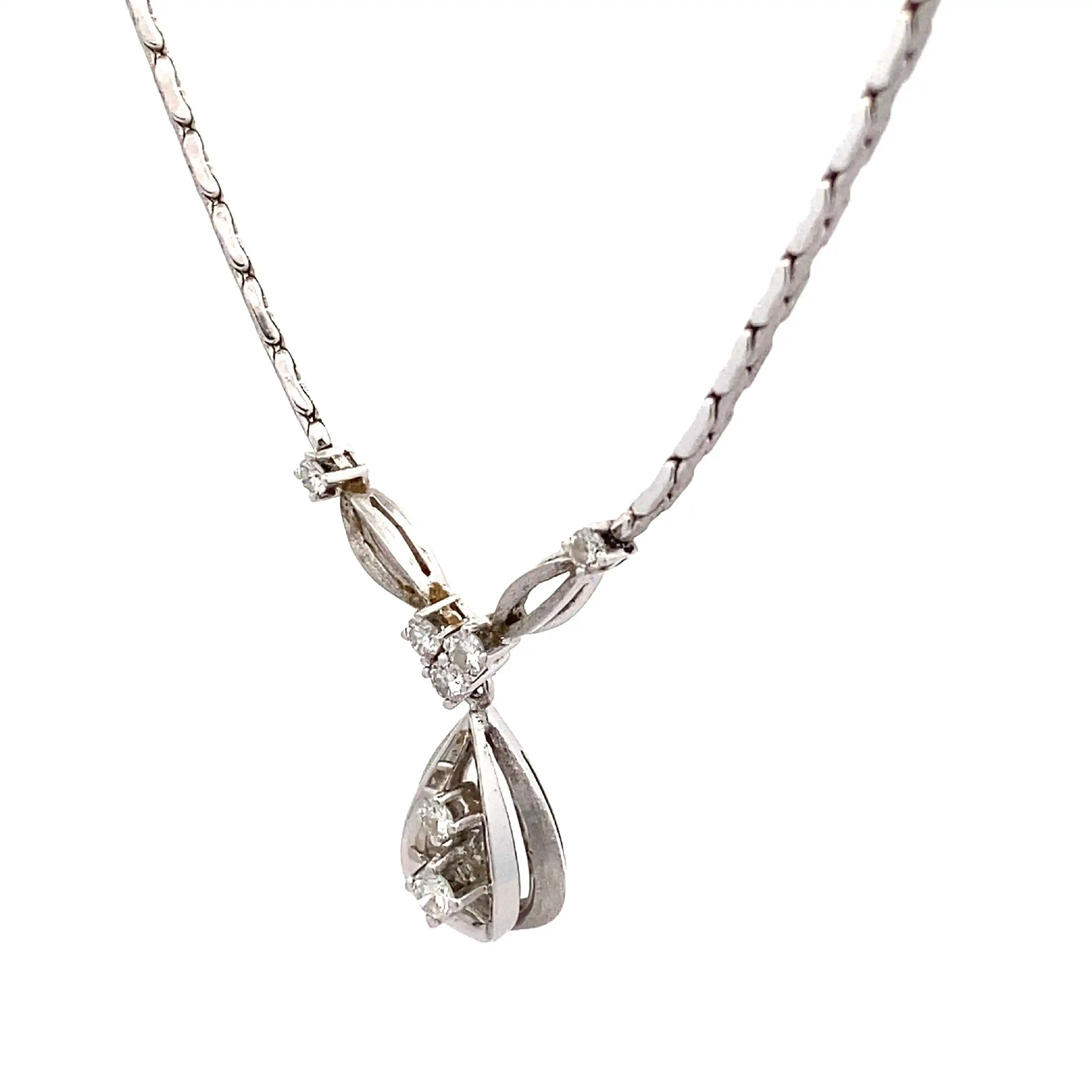 Collier Weißgold mit Brillanten Collier Weißgold mit Brillanten