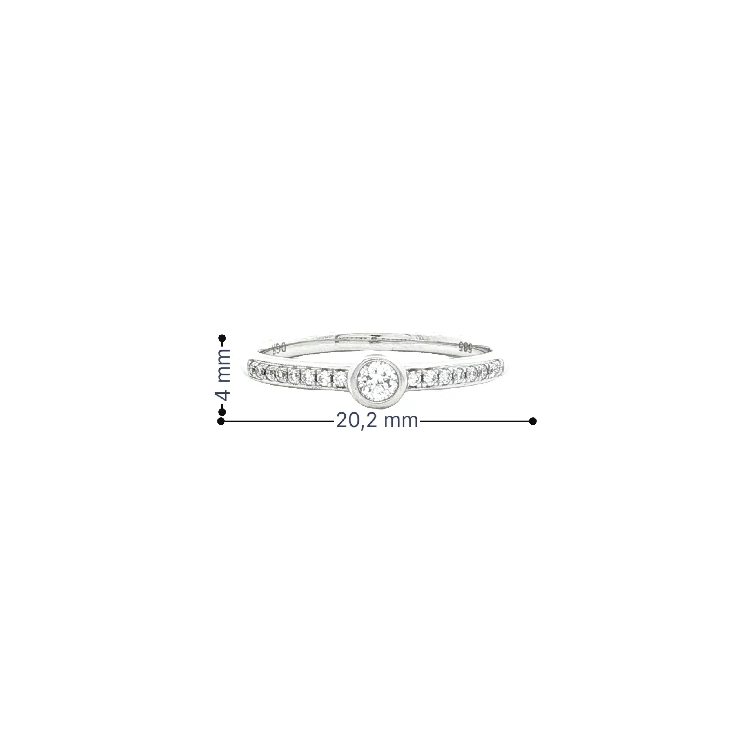 Ring Weißgold mit Brillanten Ring Weißgold mit Brillanten