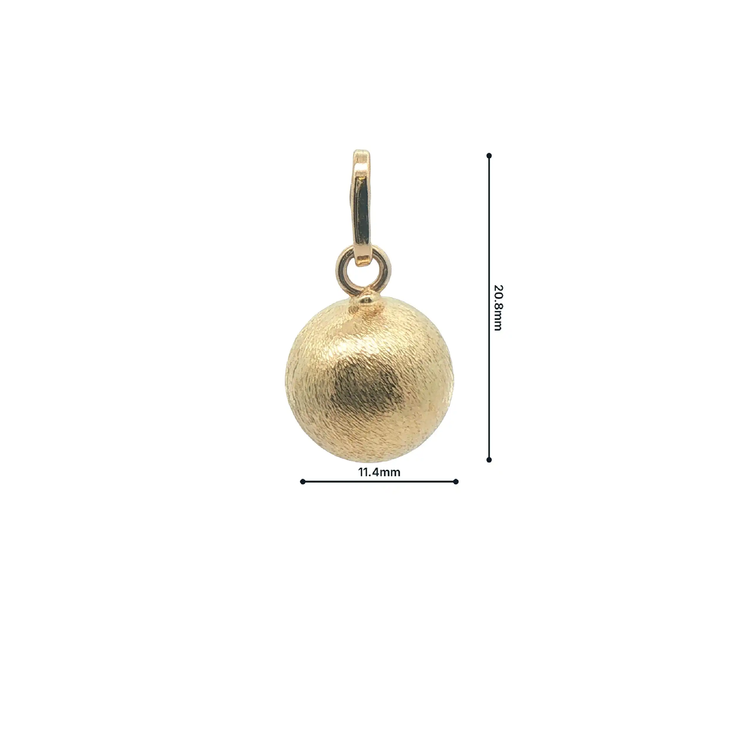 Anhänger Gelbgold Kugel