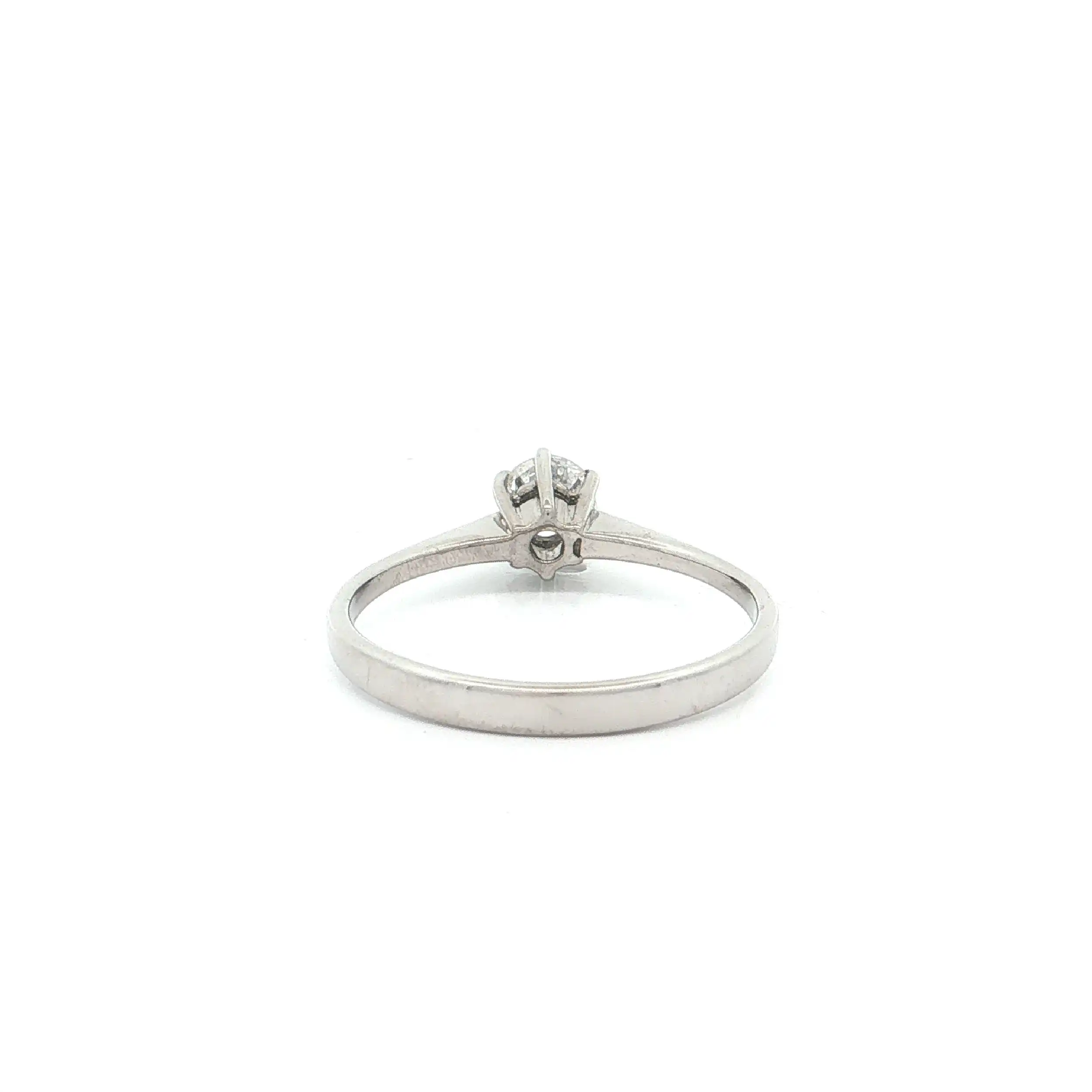 Ring Weißgold mit Brillant Ring Weißgold mit Brillant