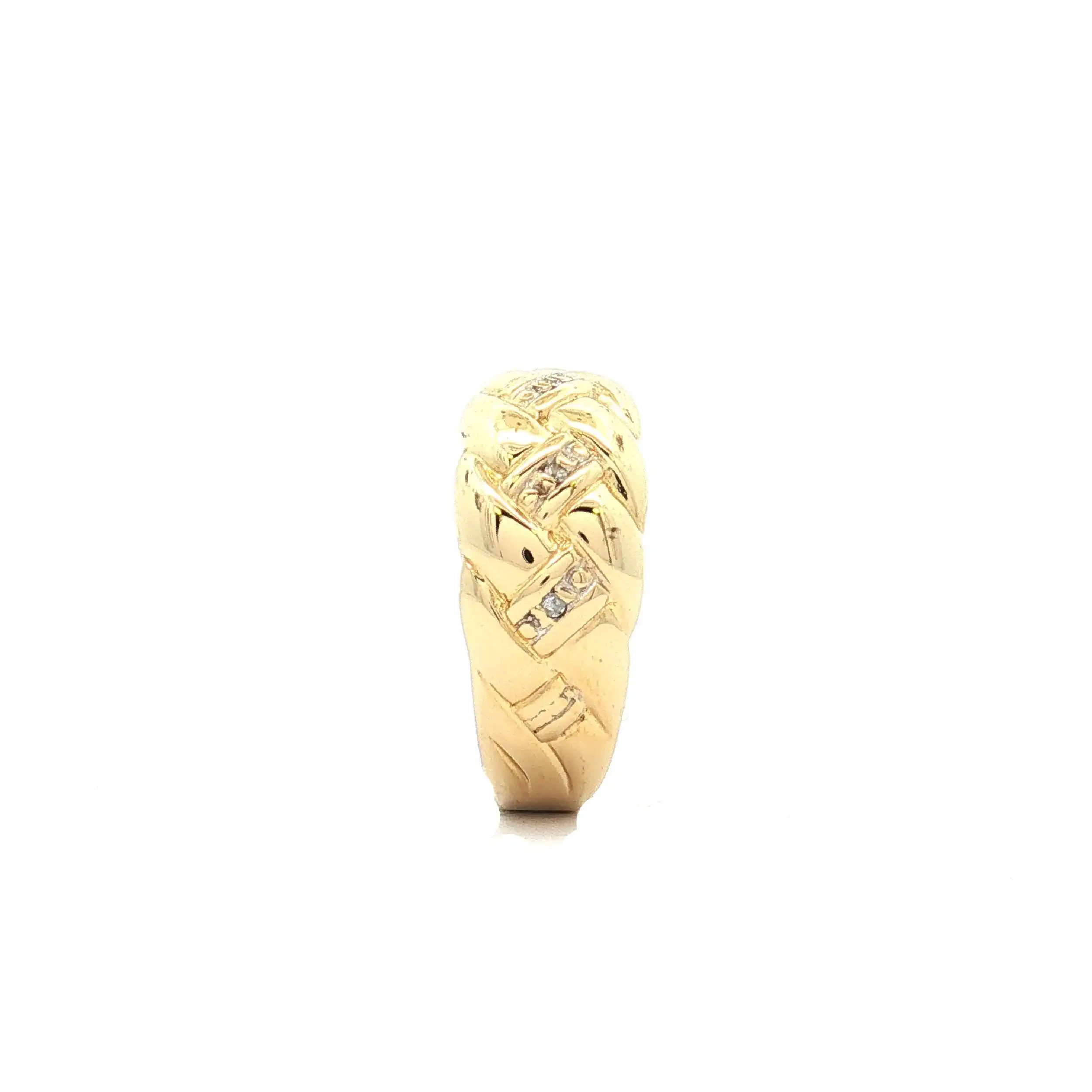 Ring Bicolor mit Diamanten