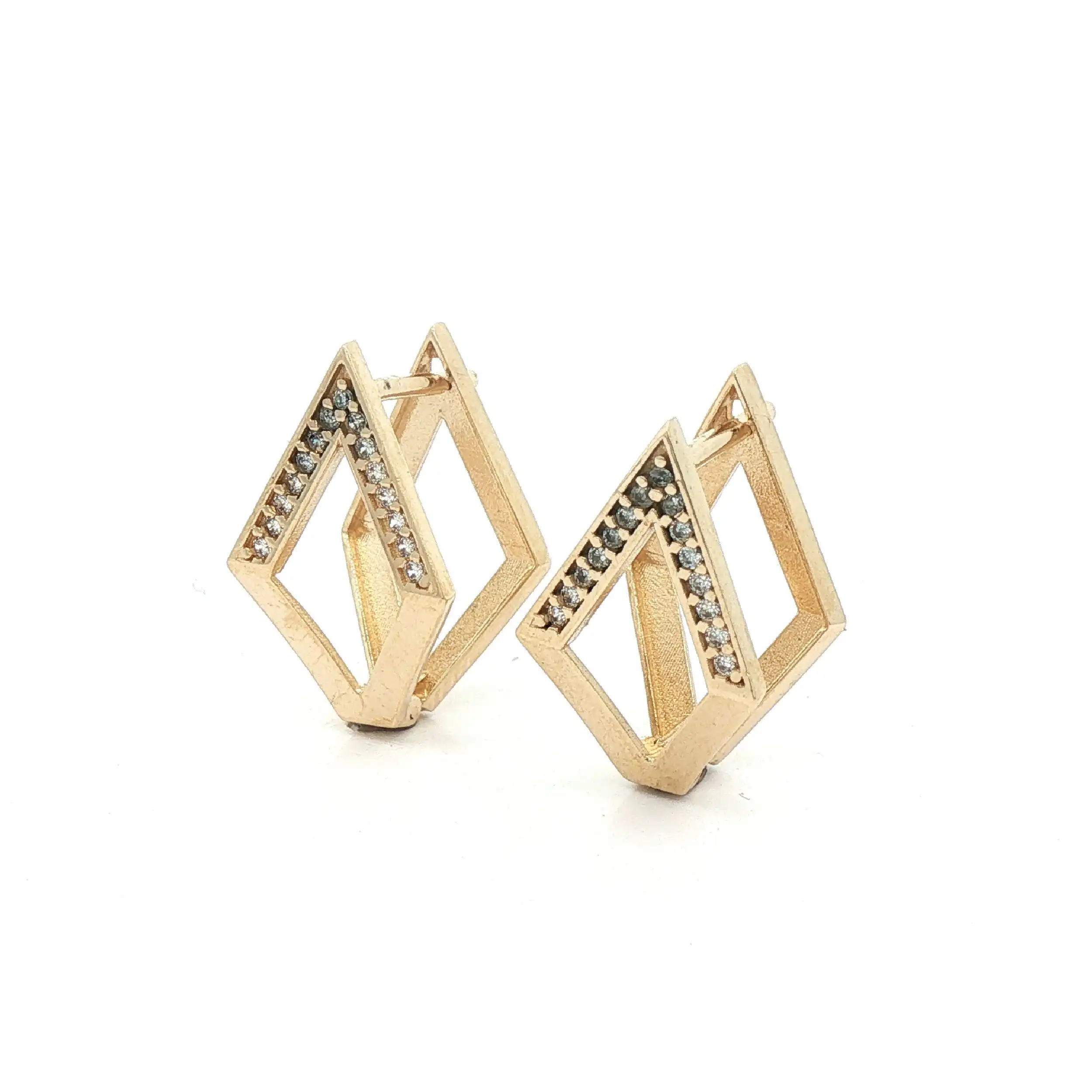 Ohrstecker Gelbgold mit Zirkonia