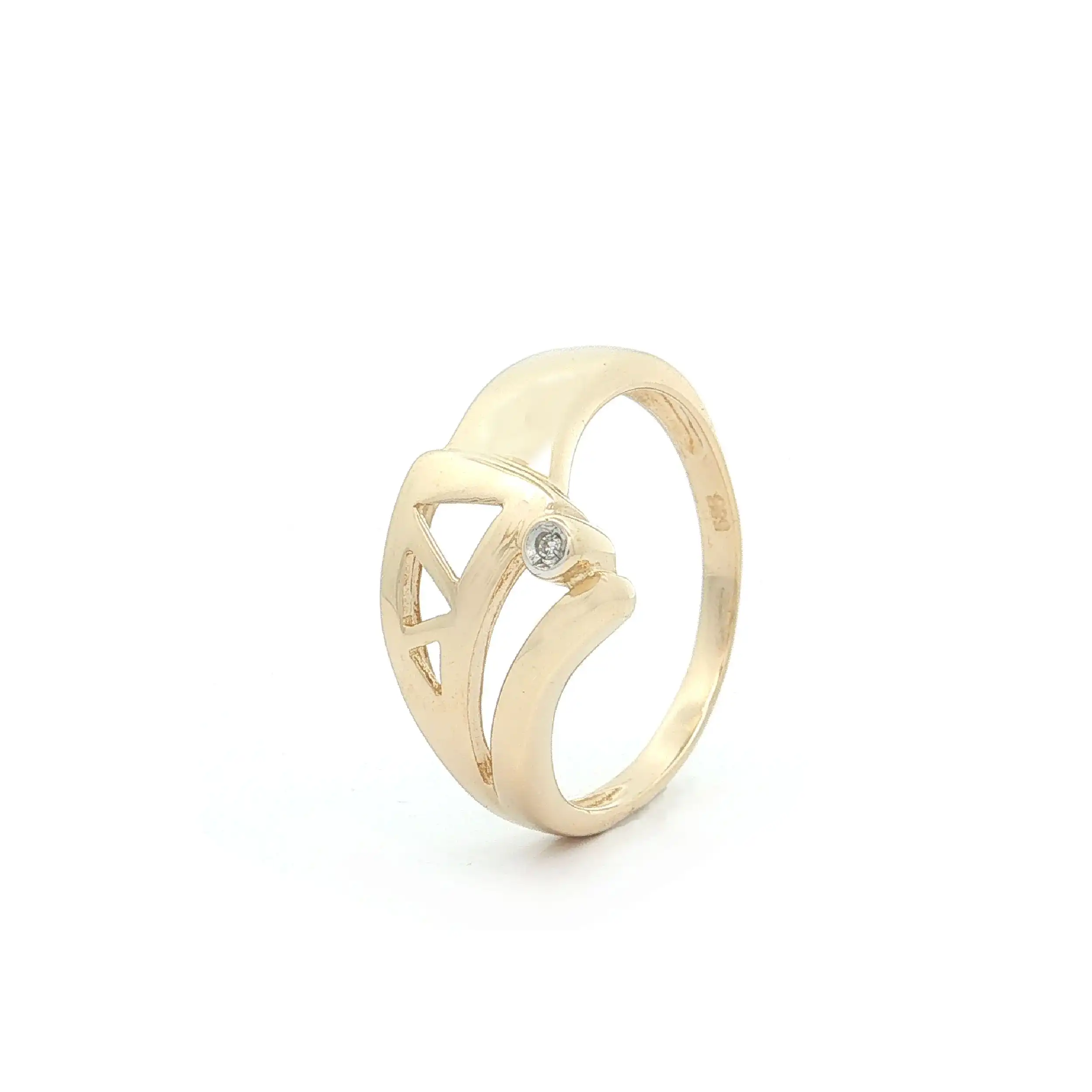 Ring Gelbgold mit Diamant Ring Gelbgold mit Diamant