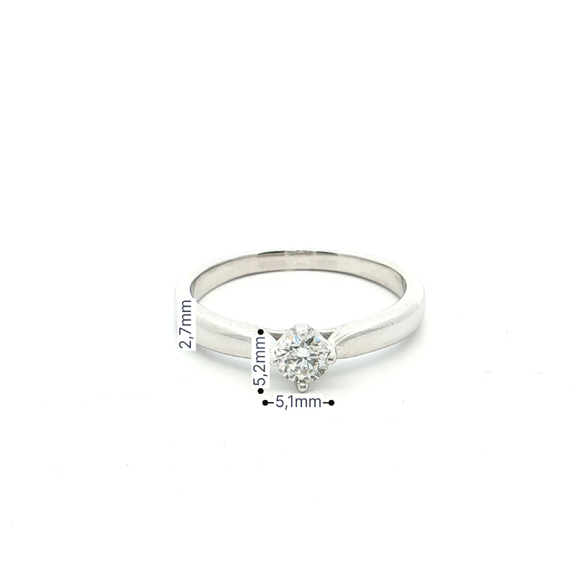 Solitärring Weißgold mit Brillant 0,25ct Solitärring Weißgold mit Brillant 0,25ct