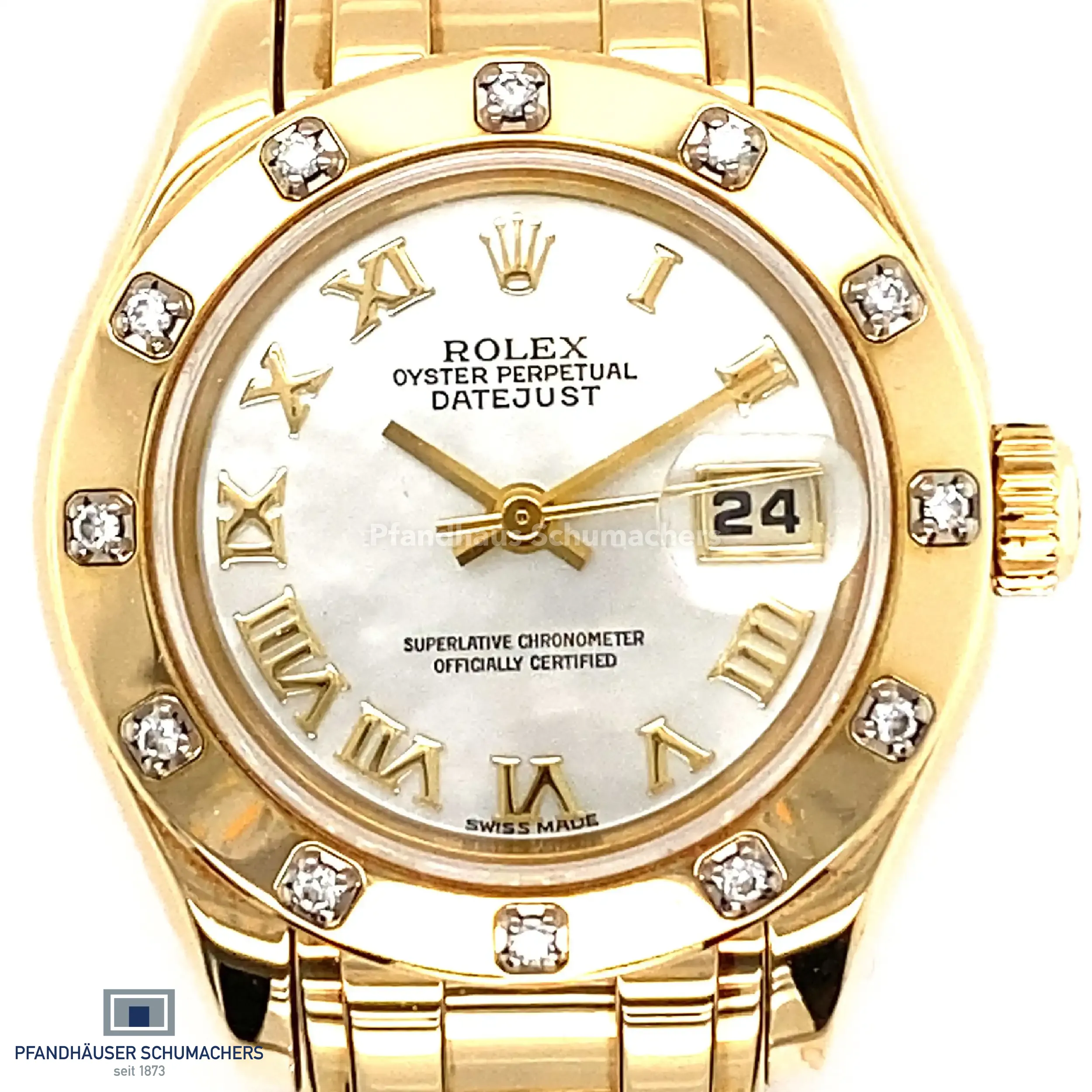 Damenuhr Rolex Lady-Datejust Pearlmaster MOP Dial 