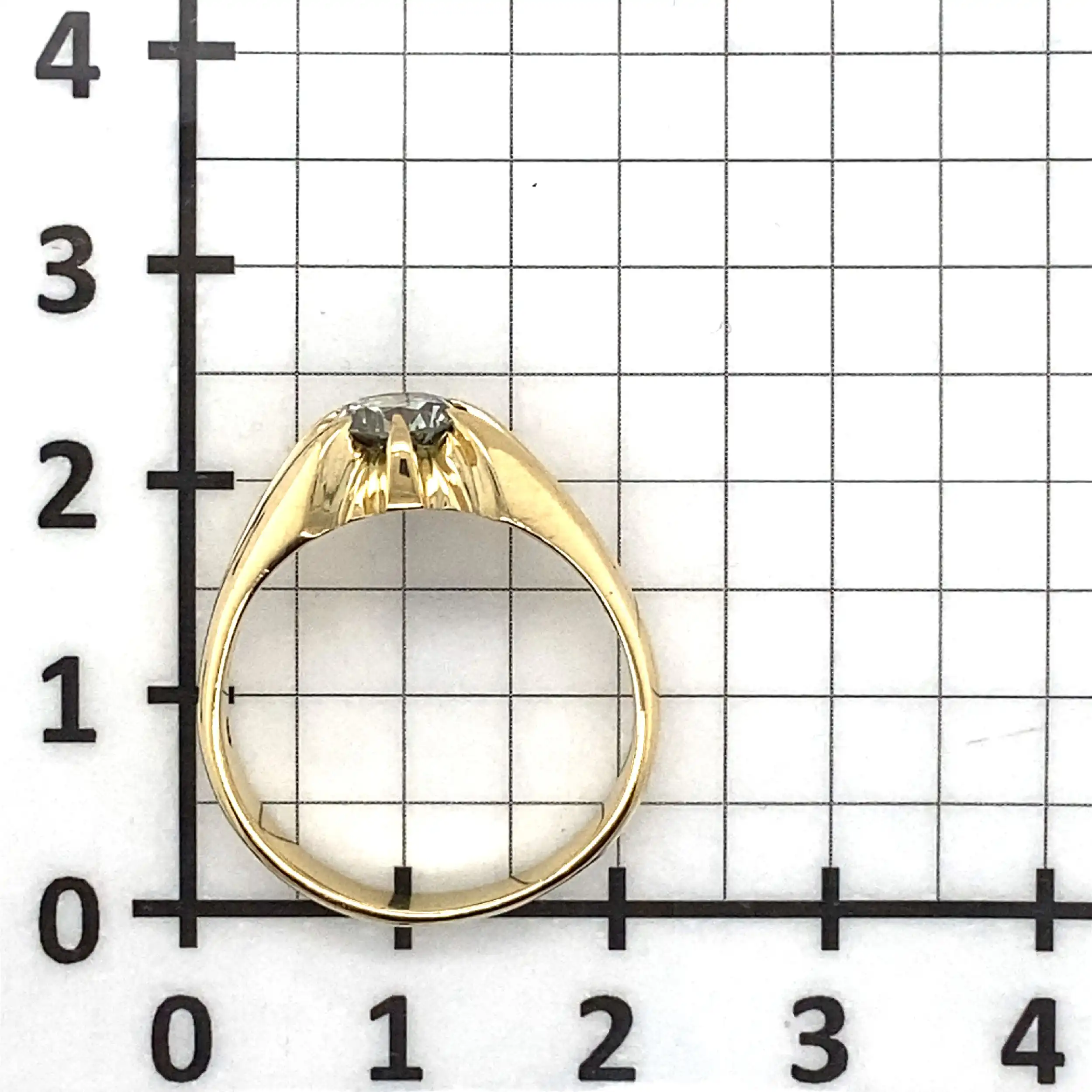 Ring Gelbgold mit Brillant Ring Gelbgold mit Brillant