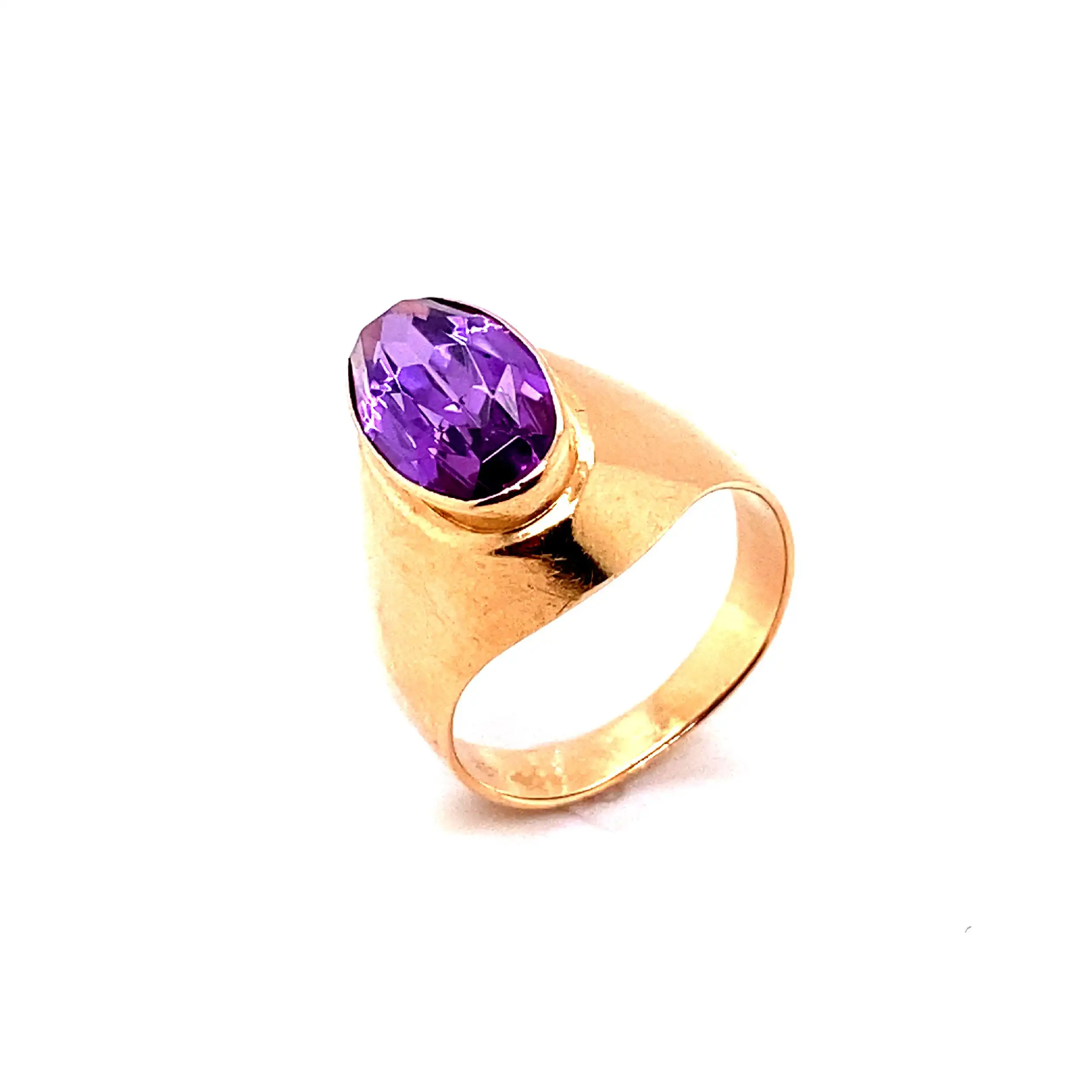 Ring Rotgold mit synthetischerm Korund