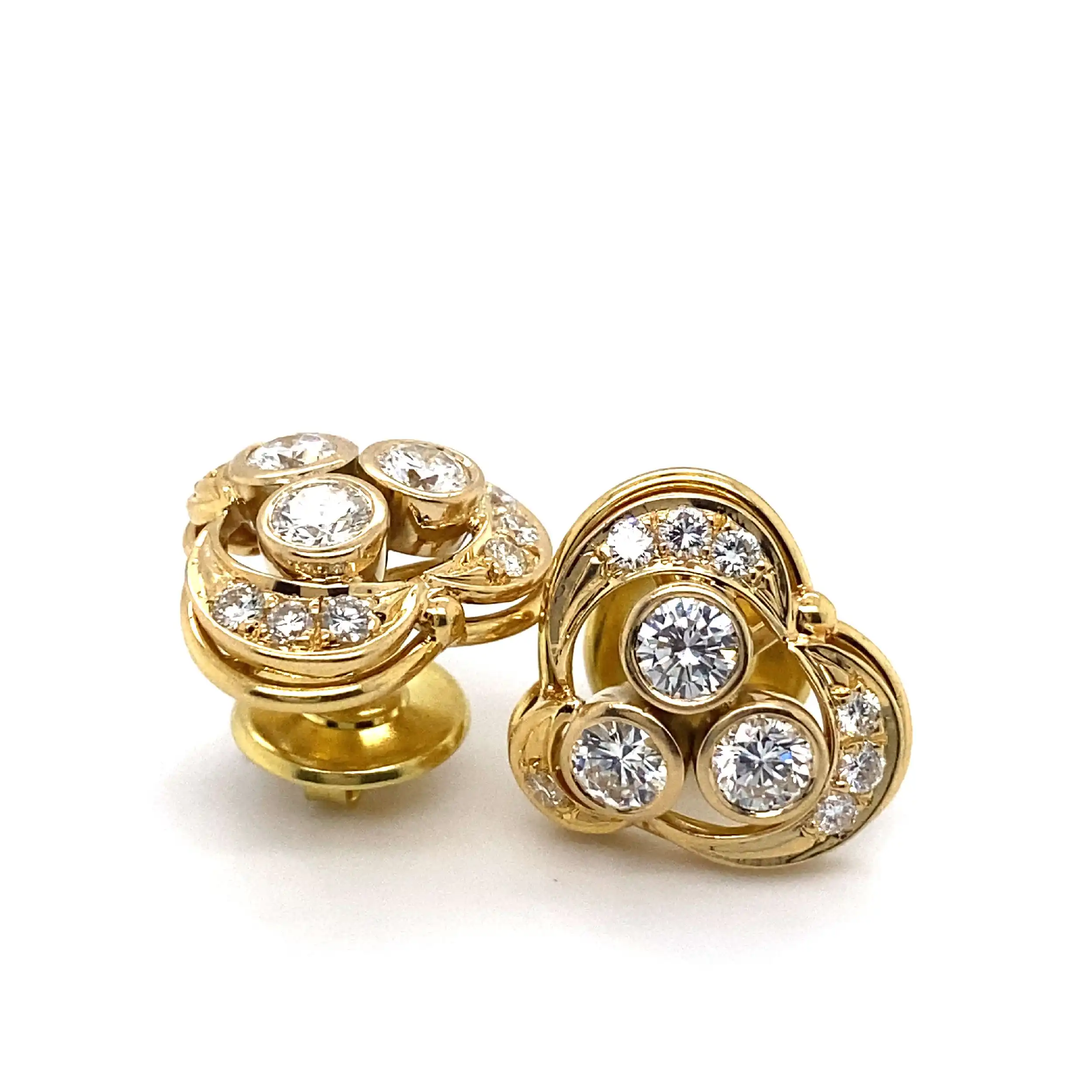 Ohrstecker Gelbgold mit Brillanten Ohrstecker Gelbgold mit Brillanten
