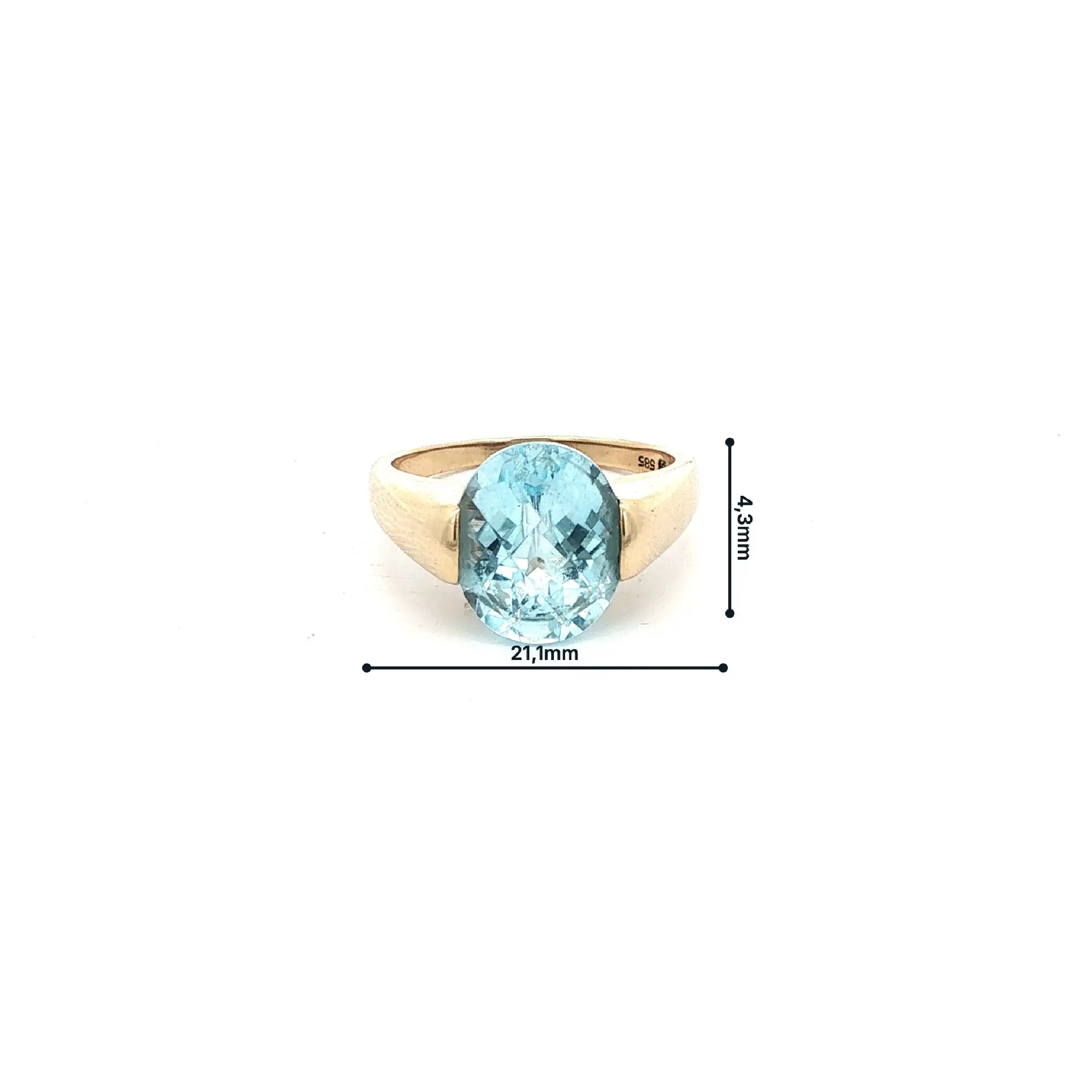 Ring Gelbgold mit Turmalin
