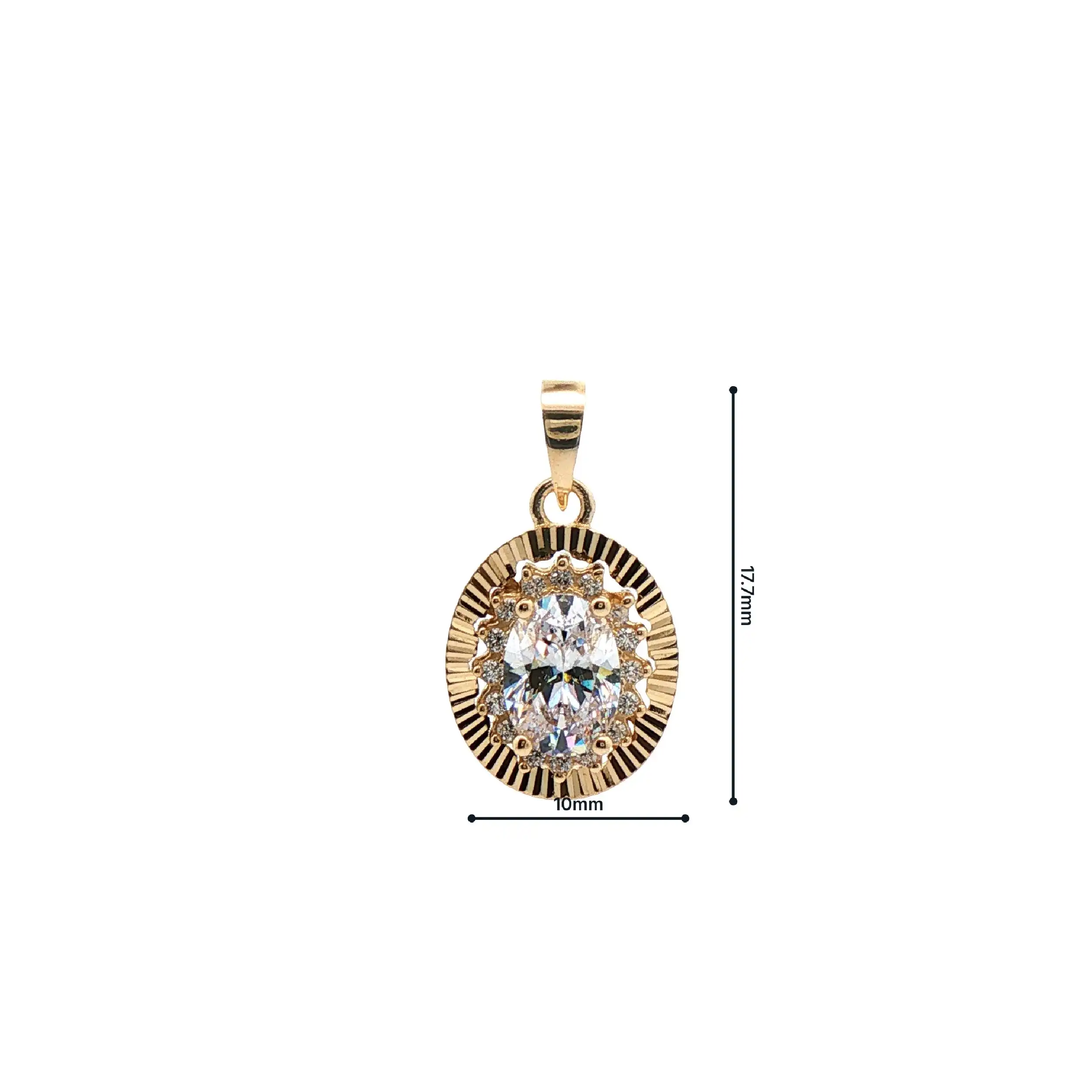 Anhänger Gelbgold mit Zirkonia Anhänger Gelbgold mit Zirkonia