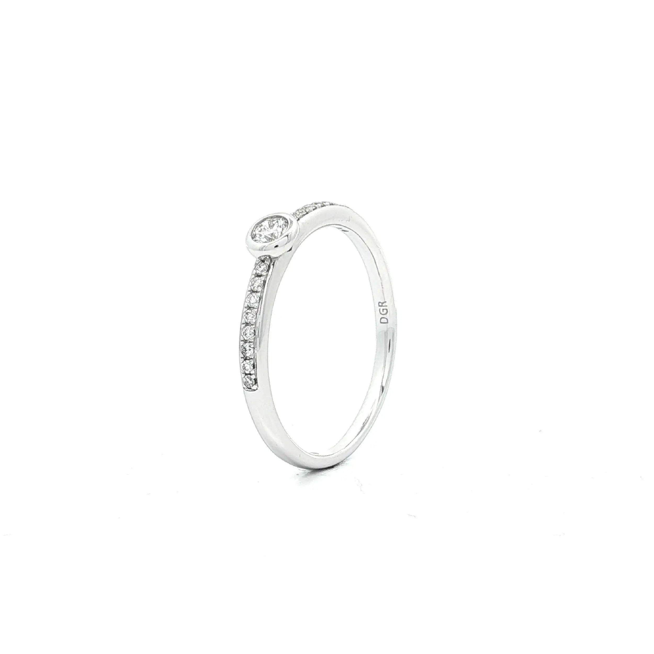 Ring Weißgold mit Brillanten Ring Weißgold mit Brillanten