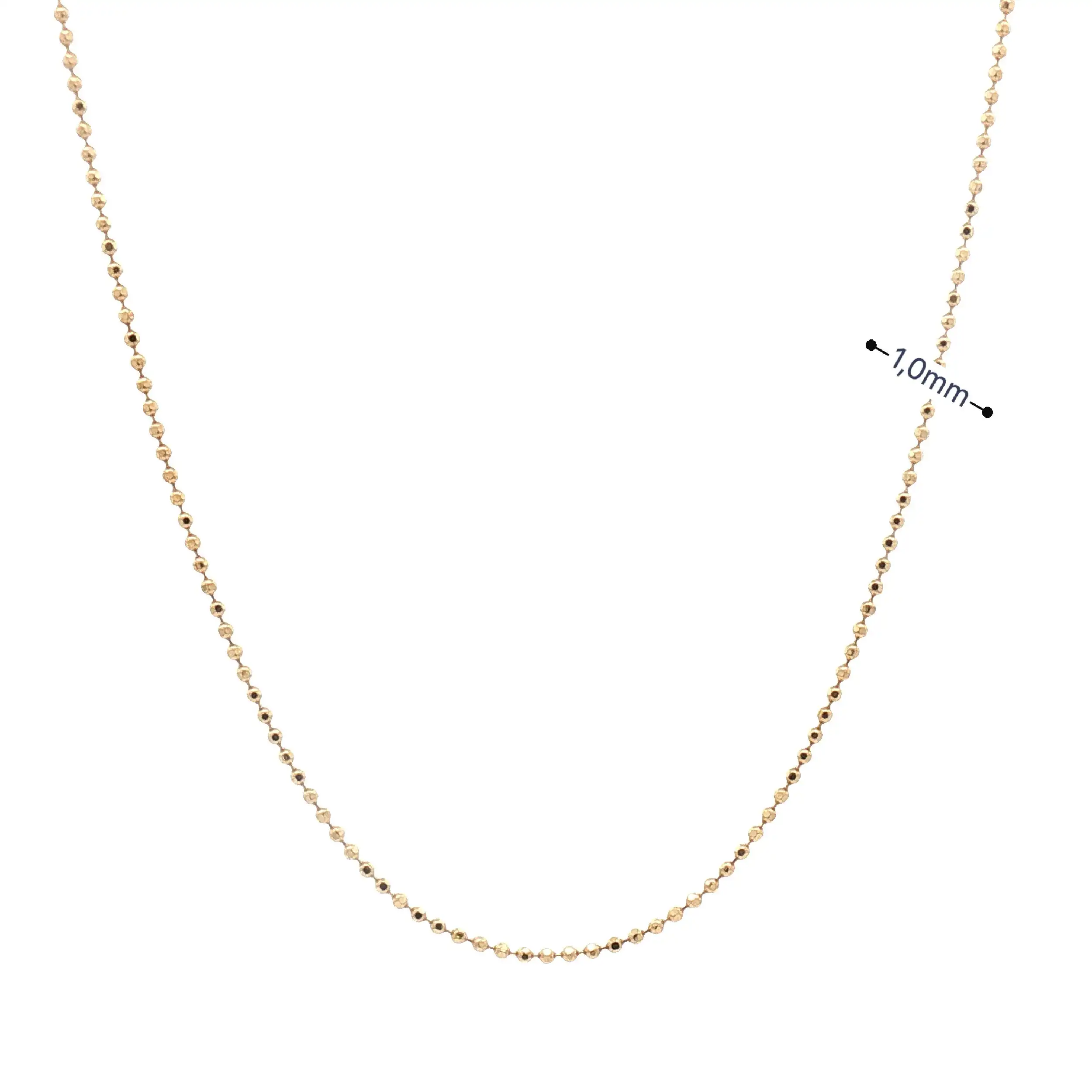 Kügelchenkette Gelbgold diamantiert Kügelchenkette Gelbgold diamantiert