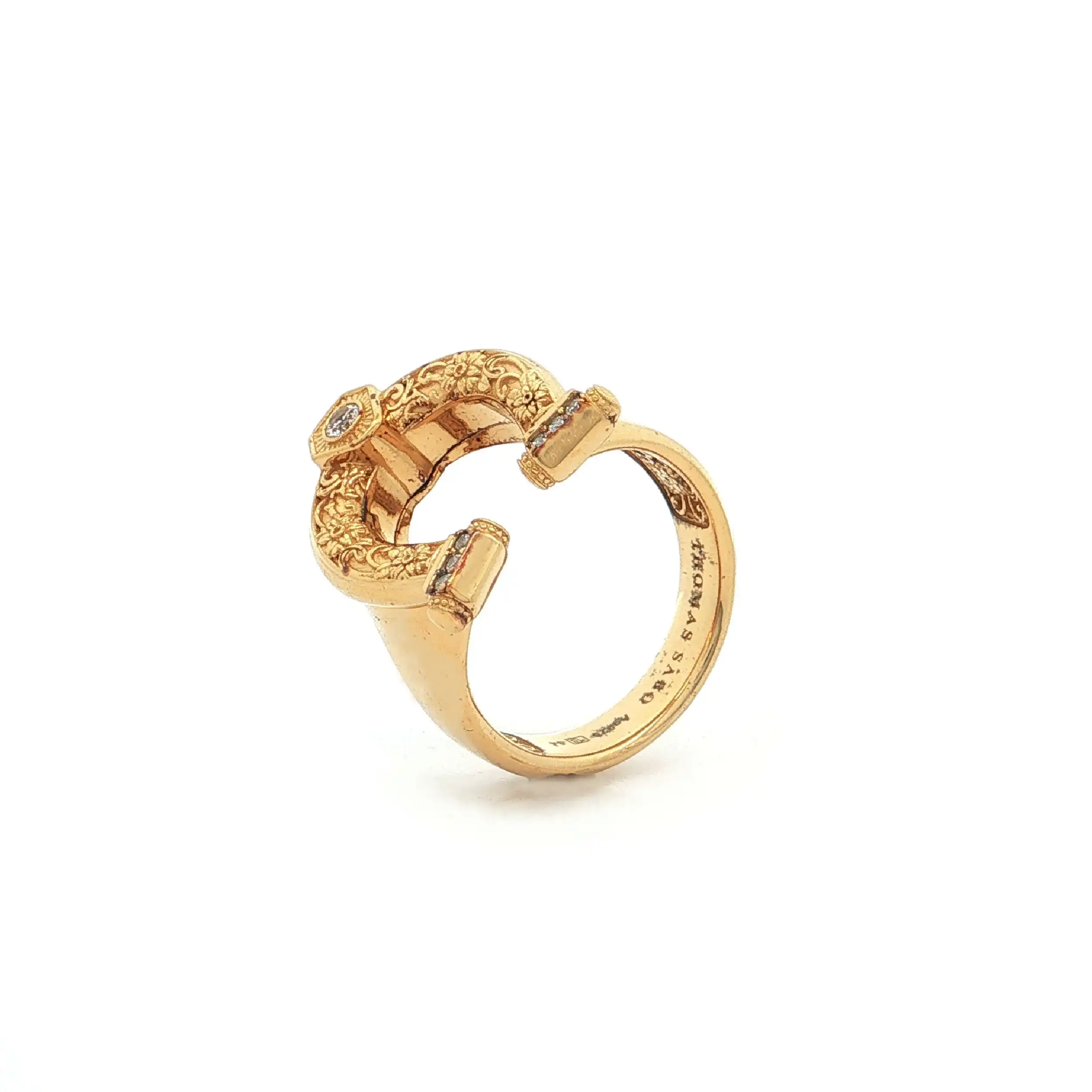 Ring Silber vergoldet mit Zirkonia "Thomas Sabo" mit Box