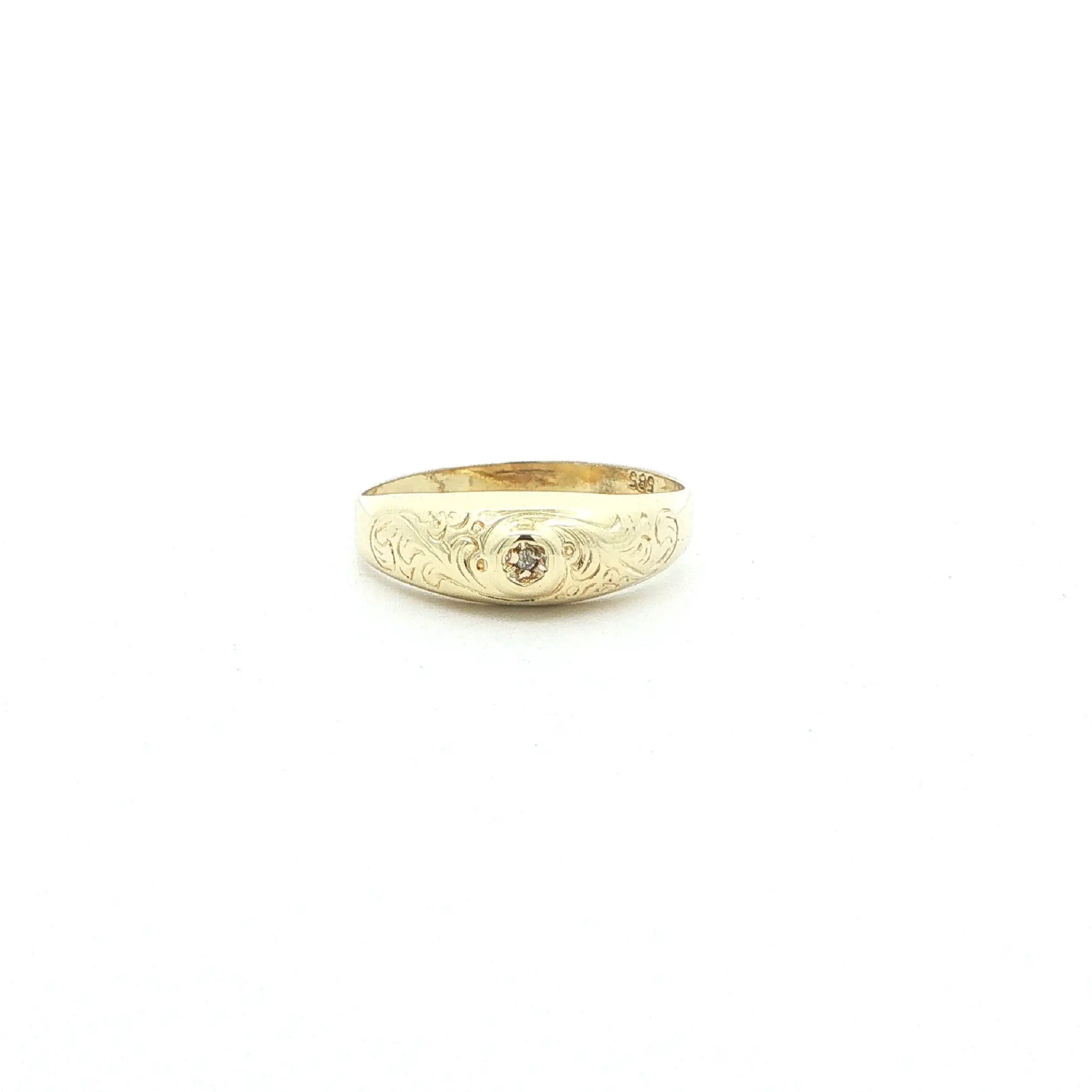 Ring Gelbgold mit Diamant