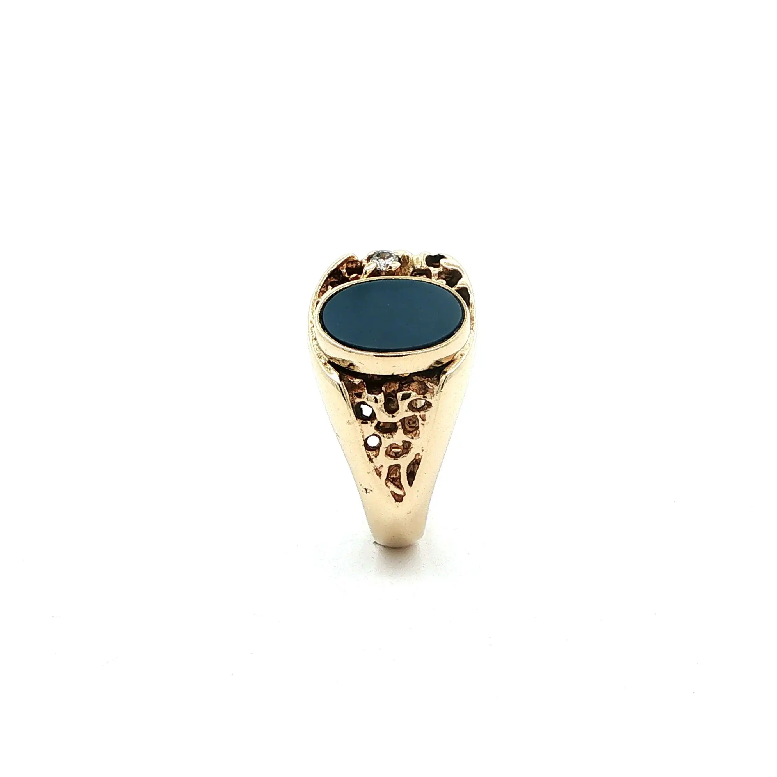 Ring Gelbgold mit Lagenstein & Brillant