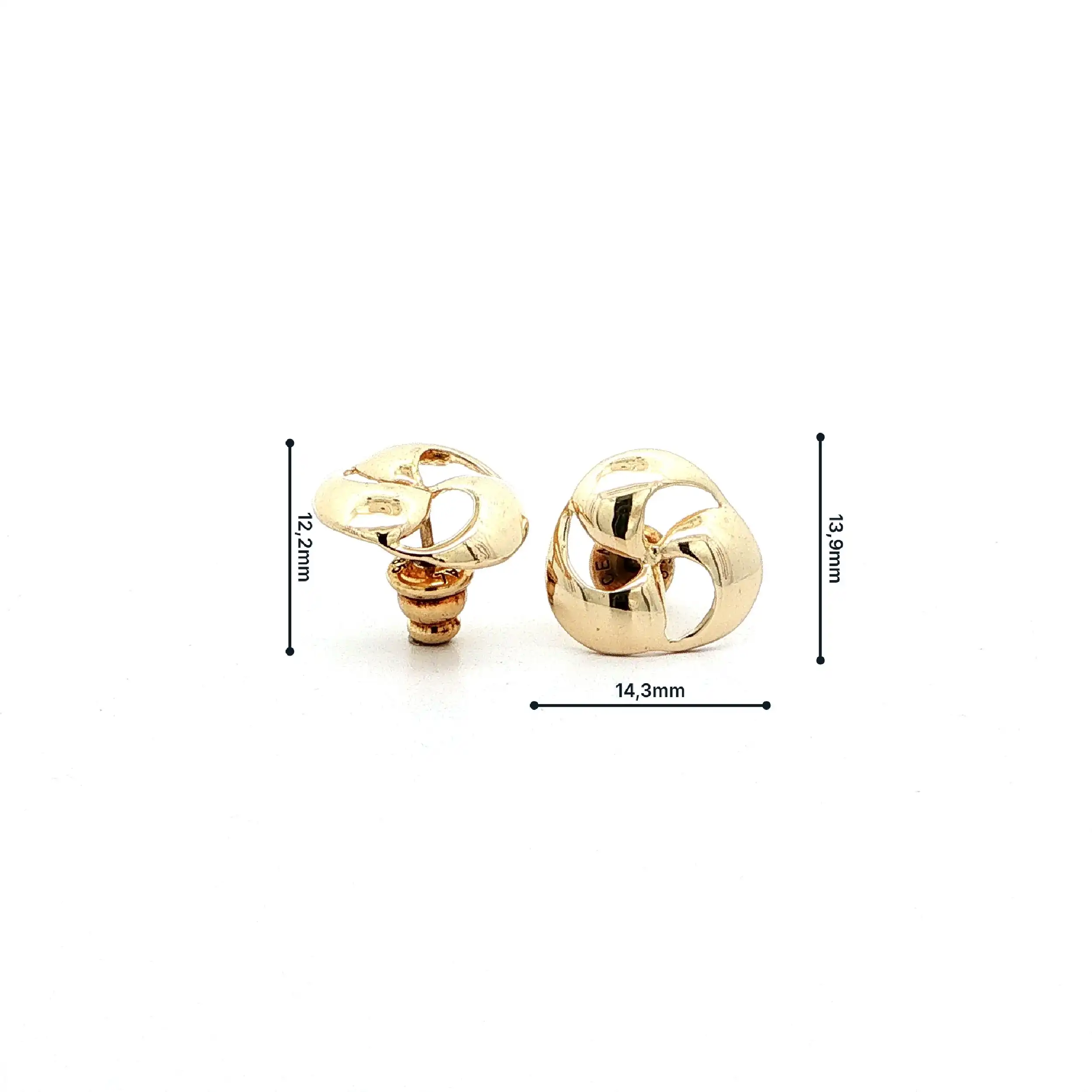 Ohrstecker Gelbgold
