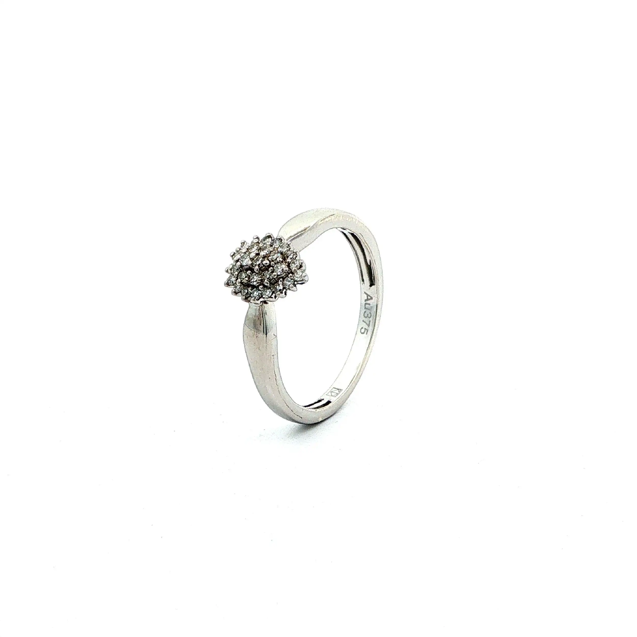 Ring Weißgold mit Brillanten, mit HSE Zertifikat