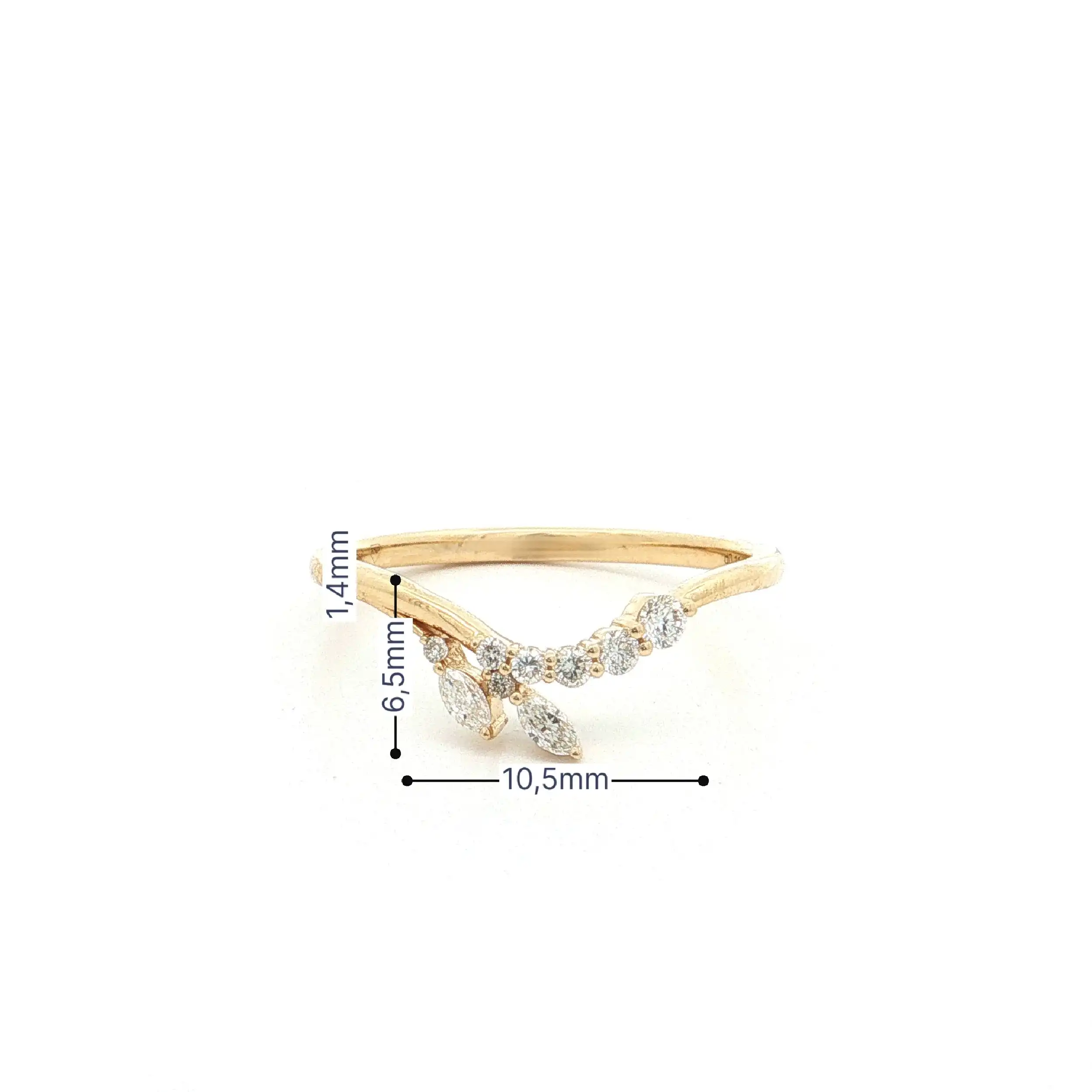 Ring Gelbgold mit Brillanten Ring Gelbgold mit Brillanten