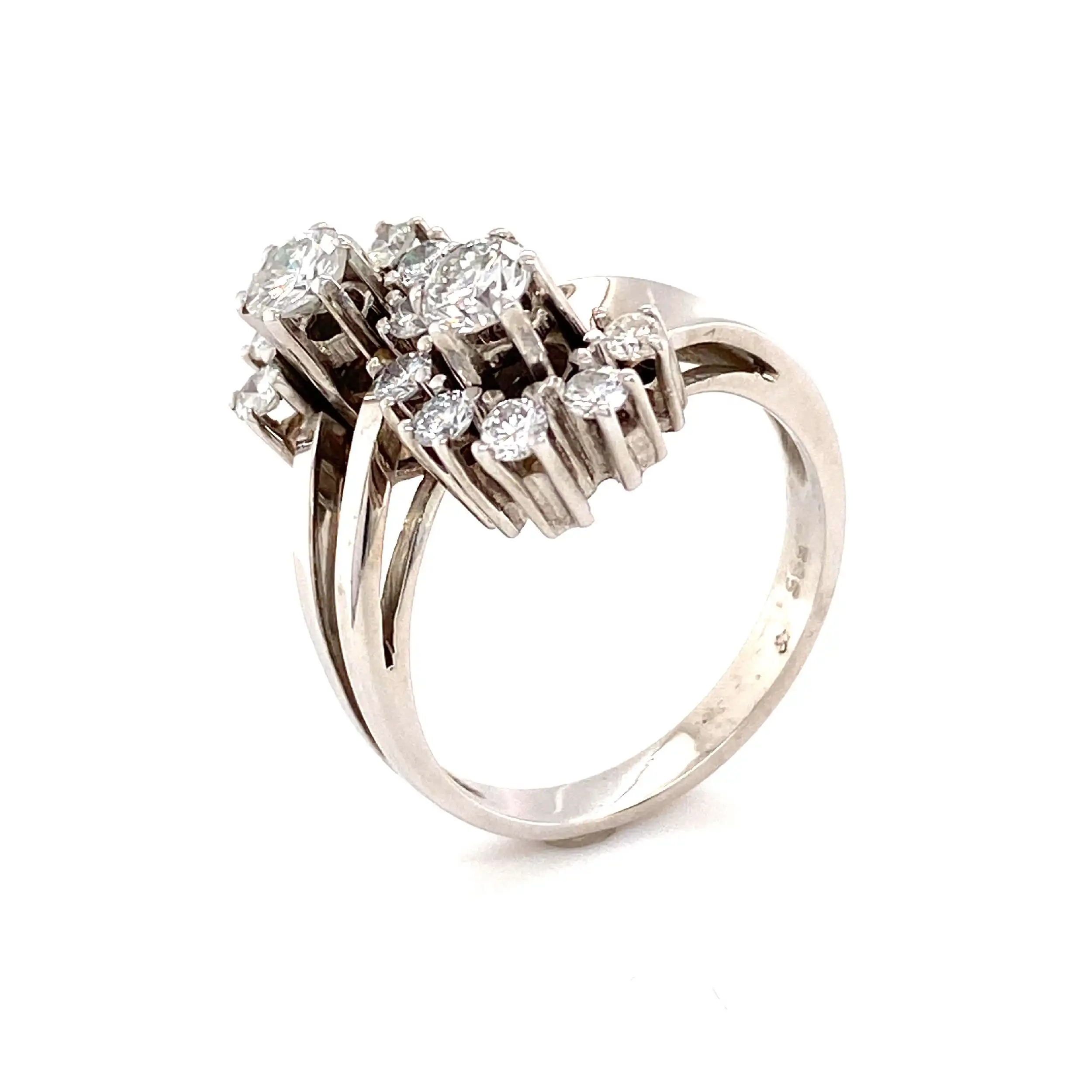 Ring Weißgold mit Brillanten Ring Weißgold mit Brillanten
