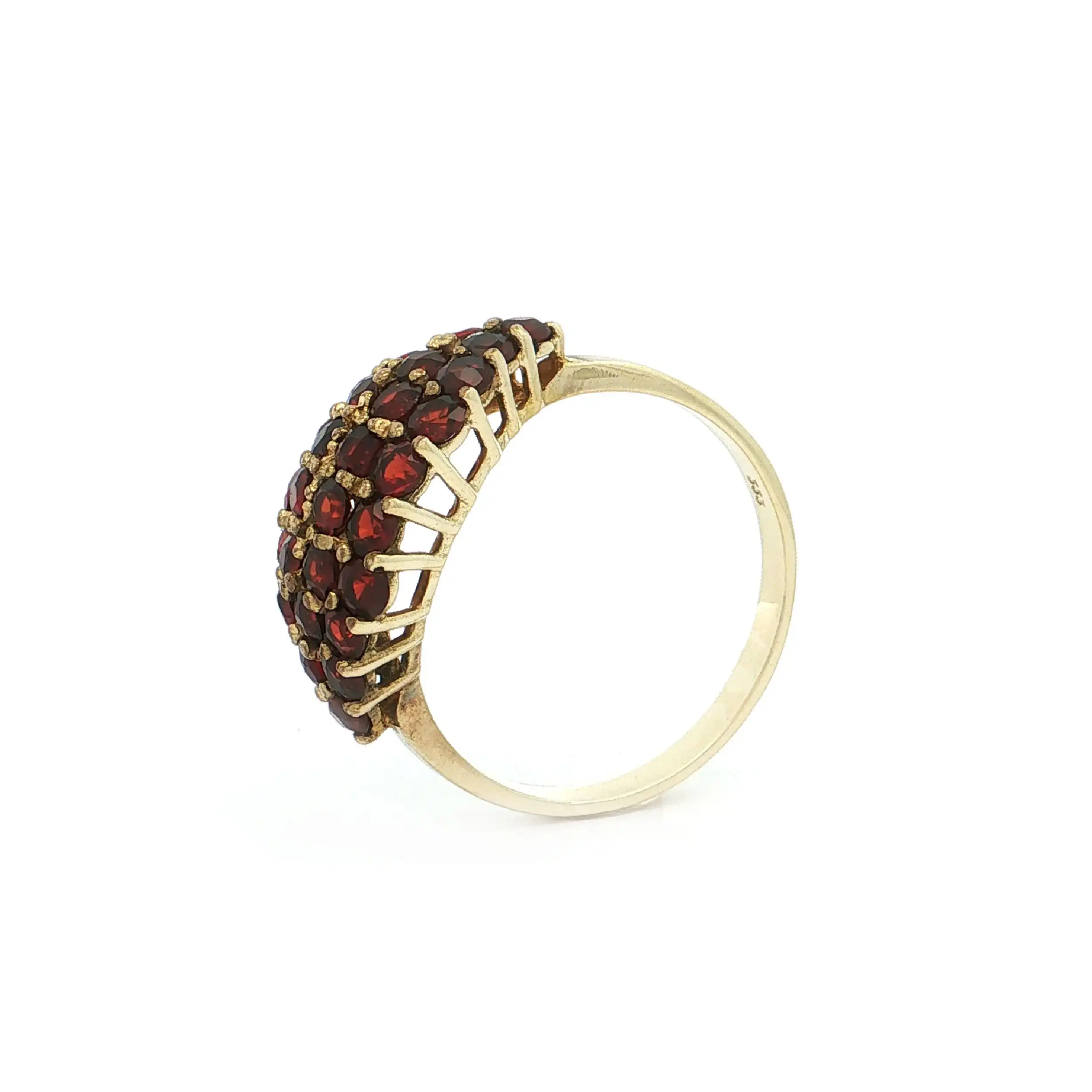 Ring Gelbgold mit Granaten