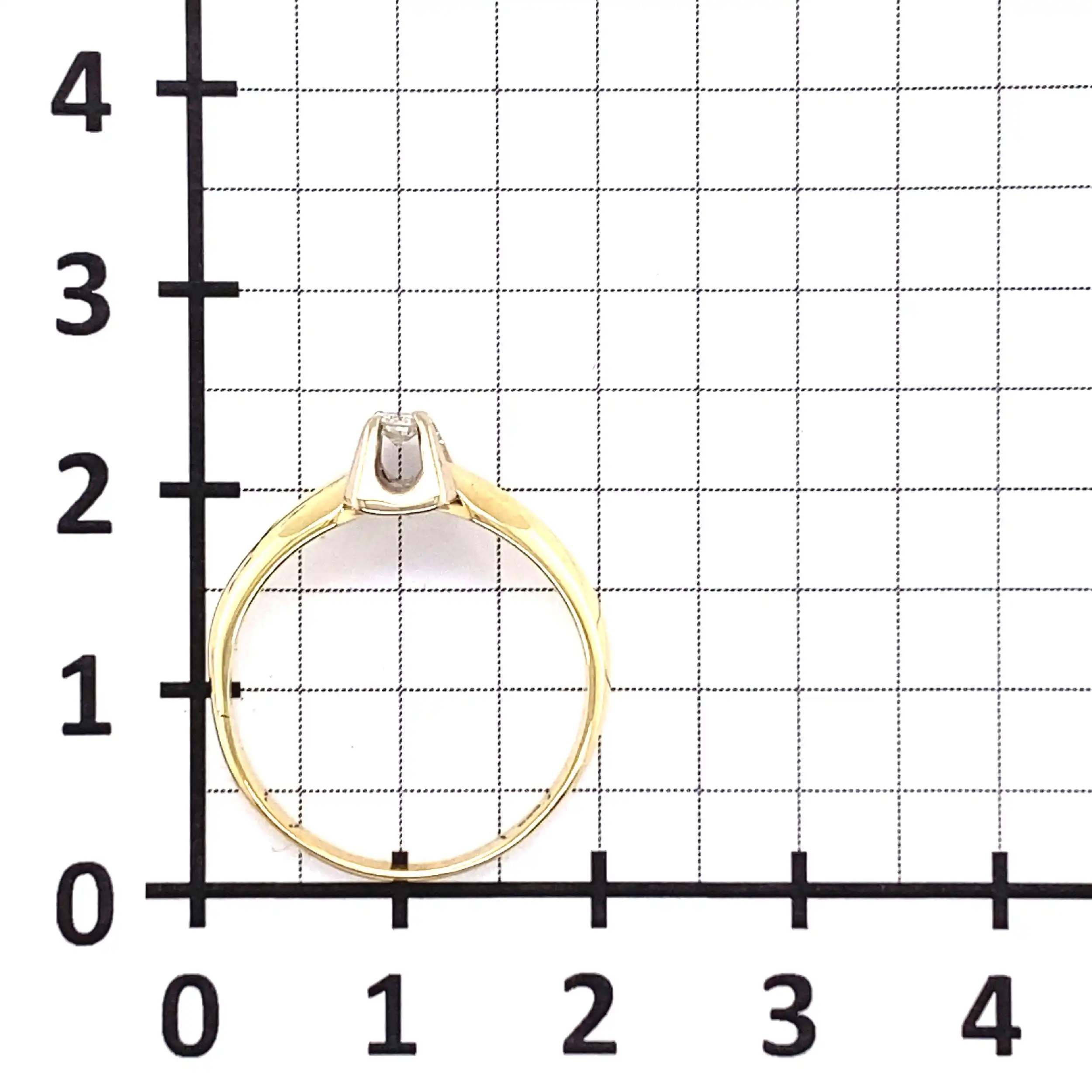 Ring Bicolor mit Brillant Ring Bicolor mit Brillant