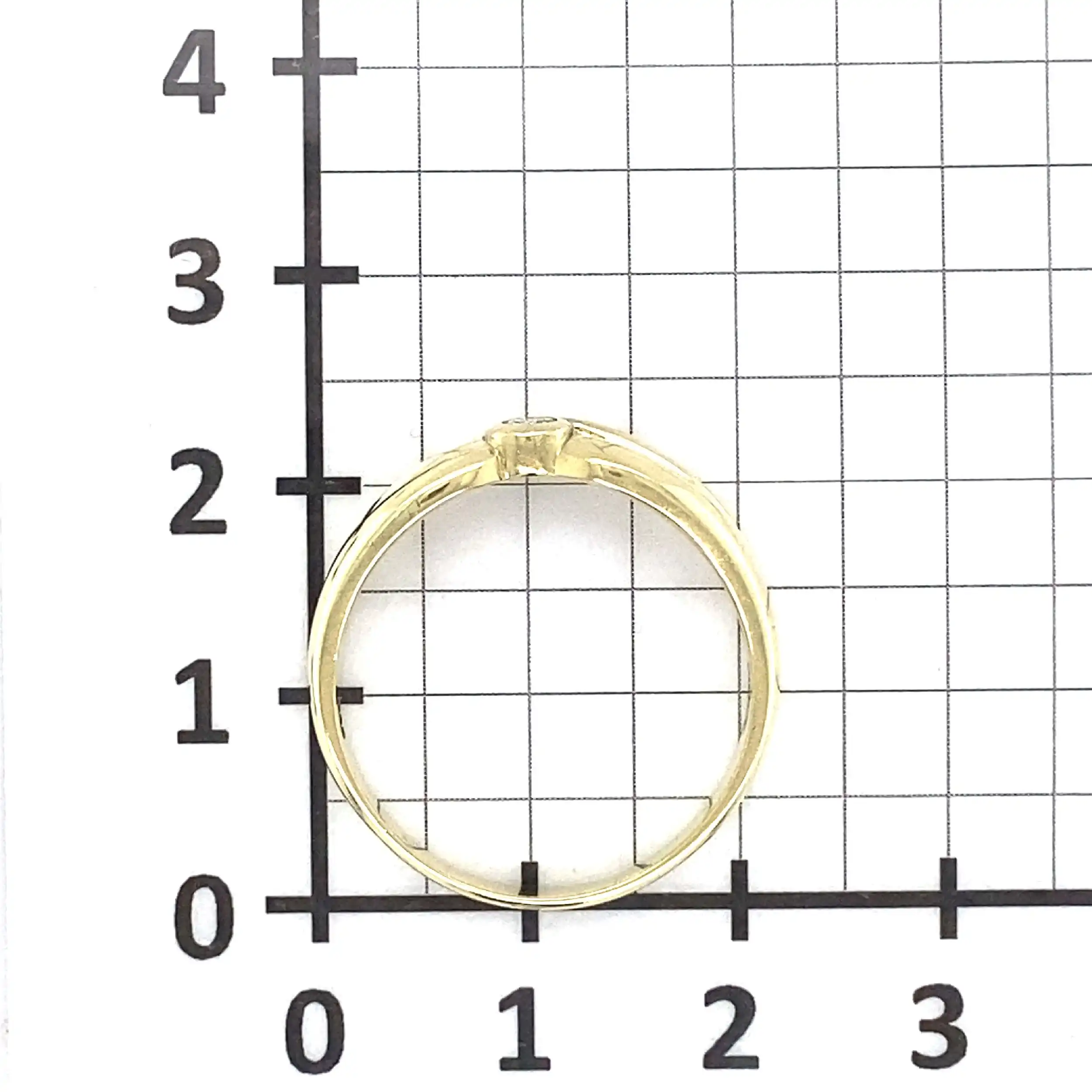 Ring Gelbgold mit Brillant, graviert mit 0,08ct Ring Gelbgold mit Brillant, graviert mit 0,08ct