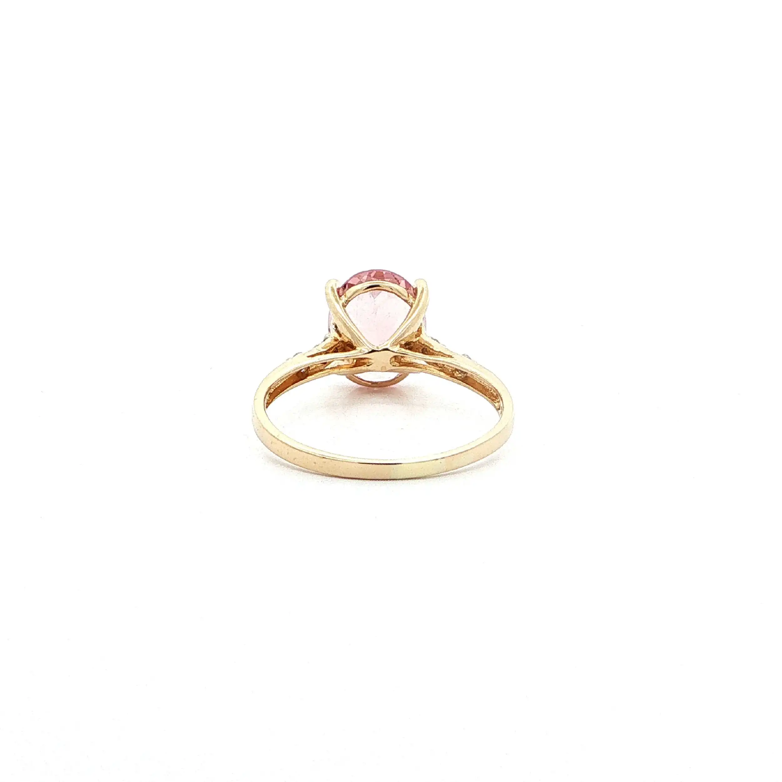 Ring mit rosa Turmalin & Brillanten