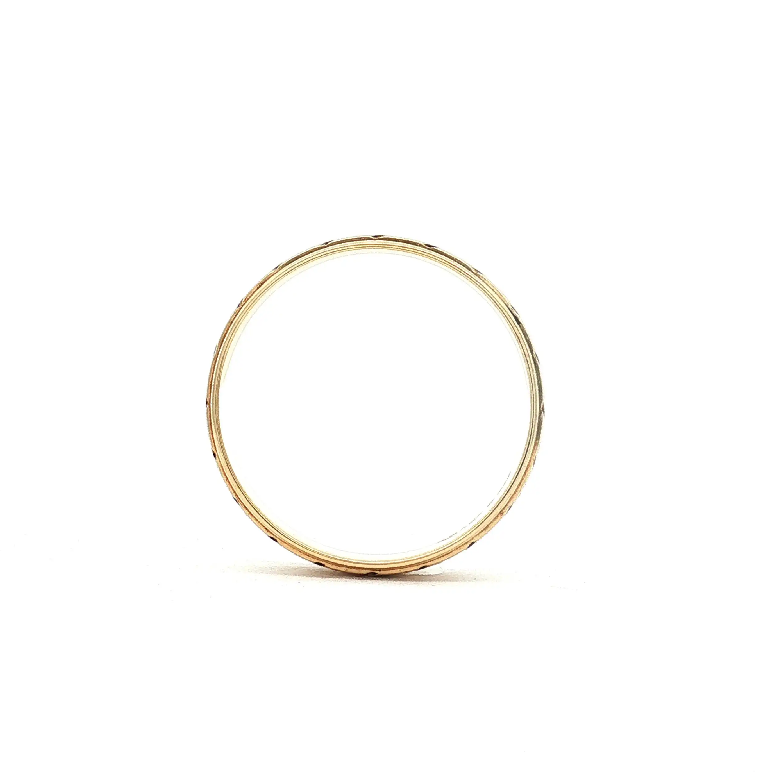 Trauring Gelbgold mit Muster Trauring Gelbgold mit Muster