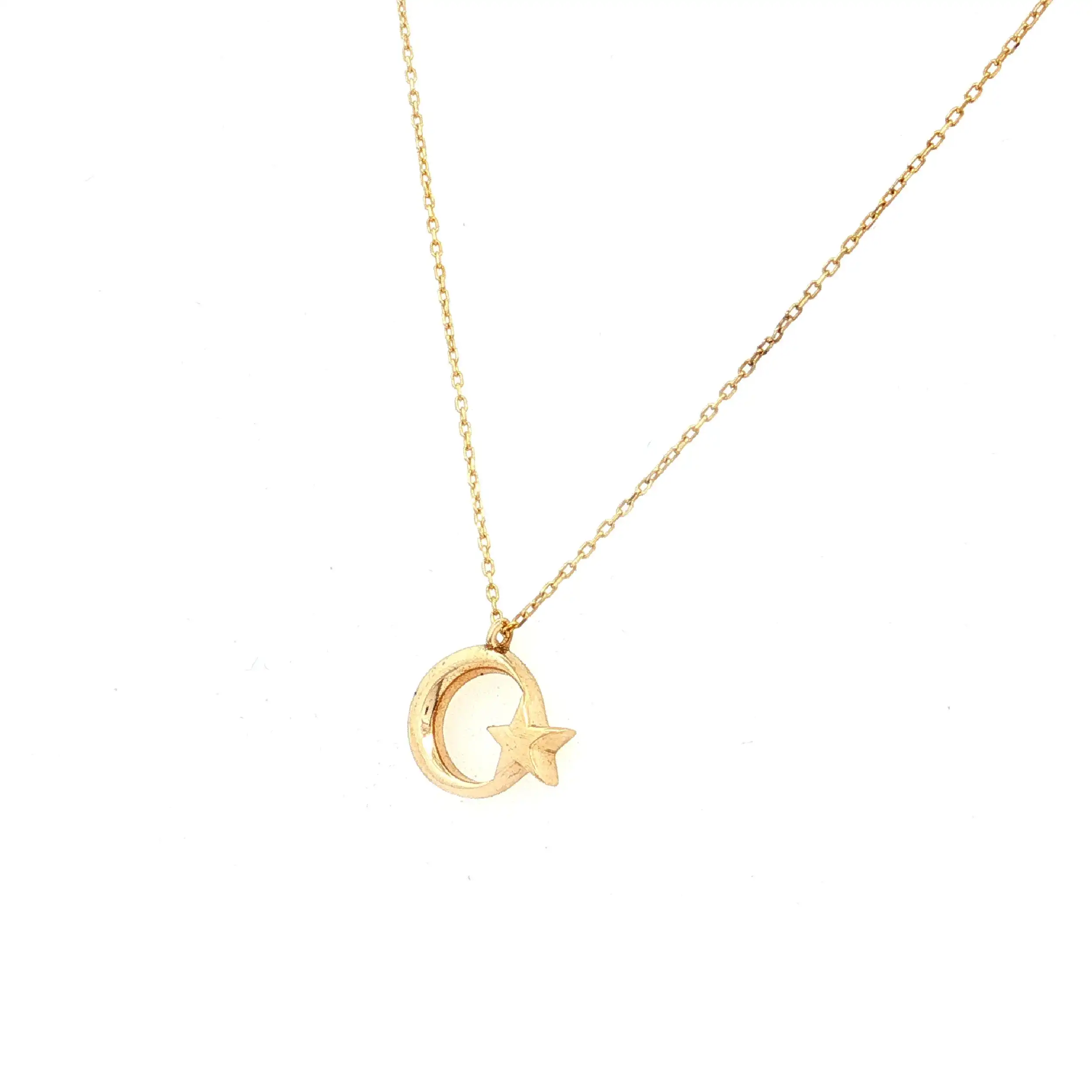 Ankerkette Gelbgold mit Anhänger Türkei