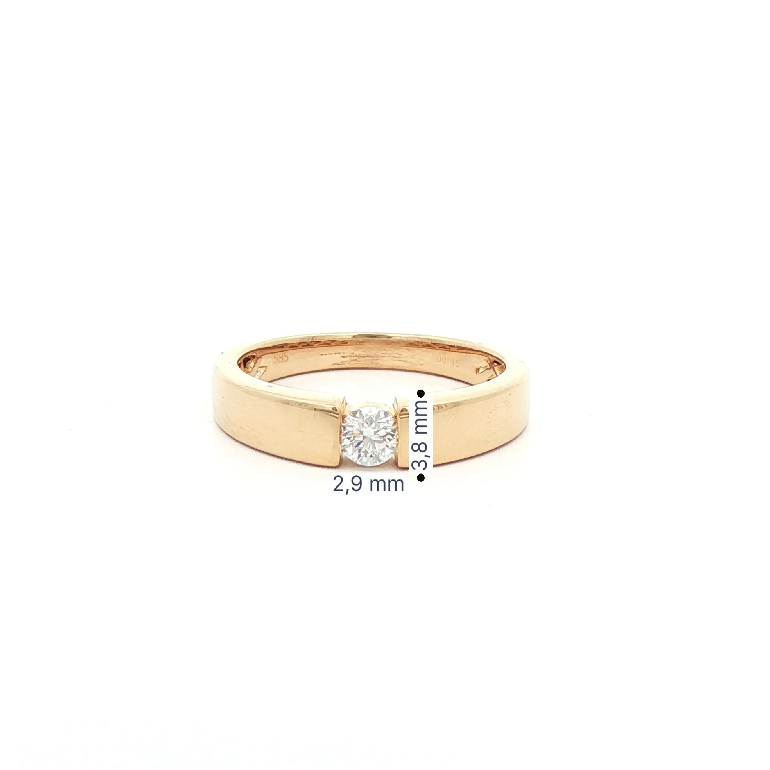 Ring Gelbgold mit Brillant