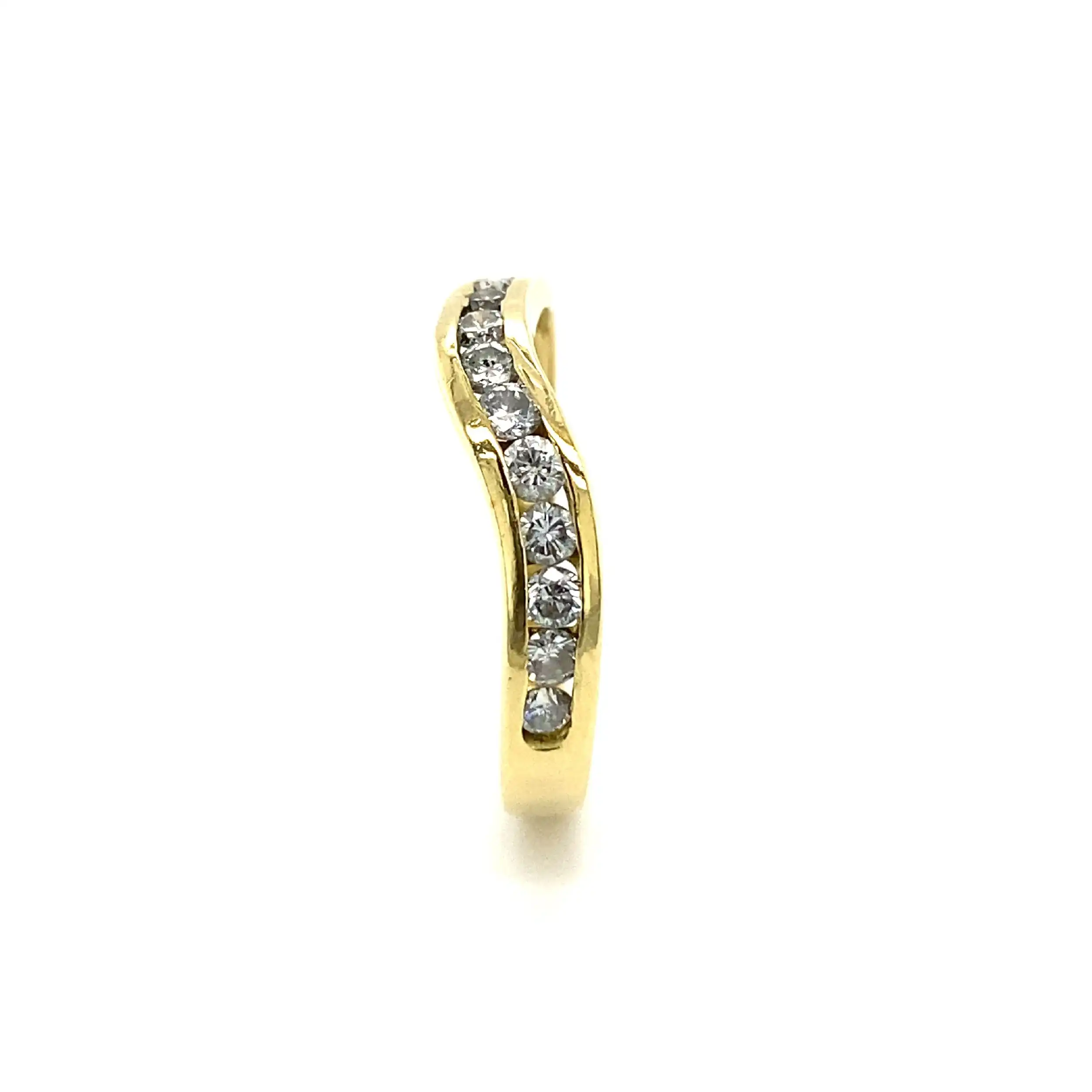 Ring Gelbgold mit Brillanten, graviert mit 0,55ct.