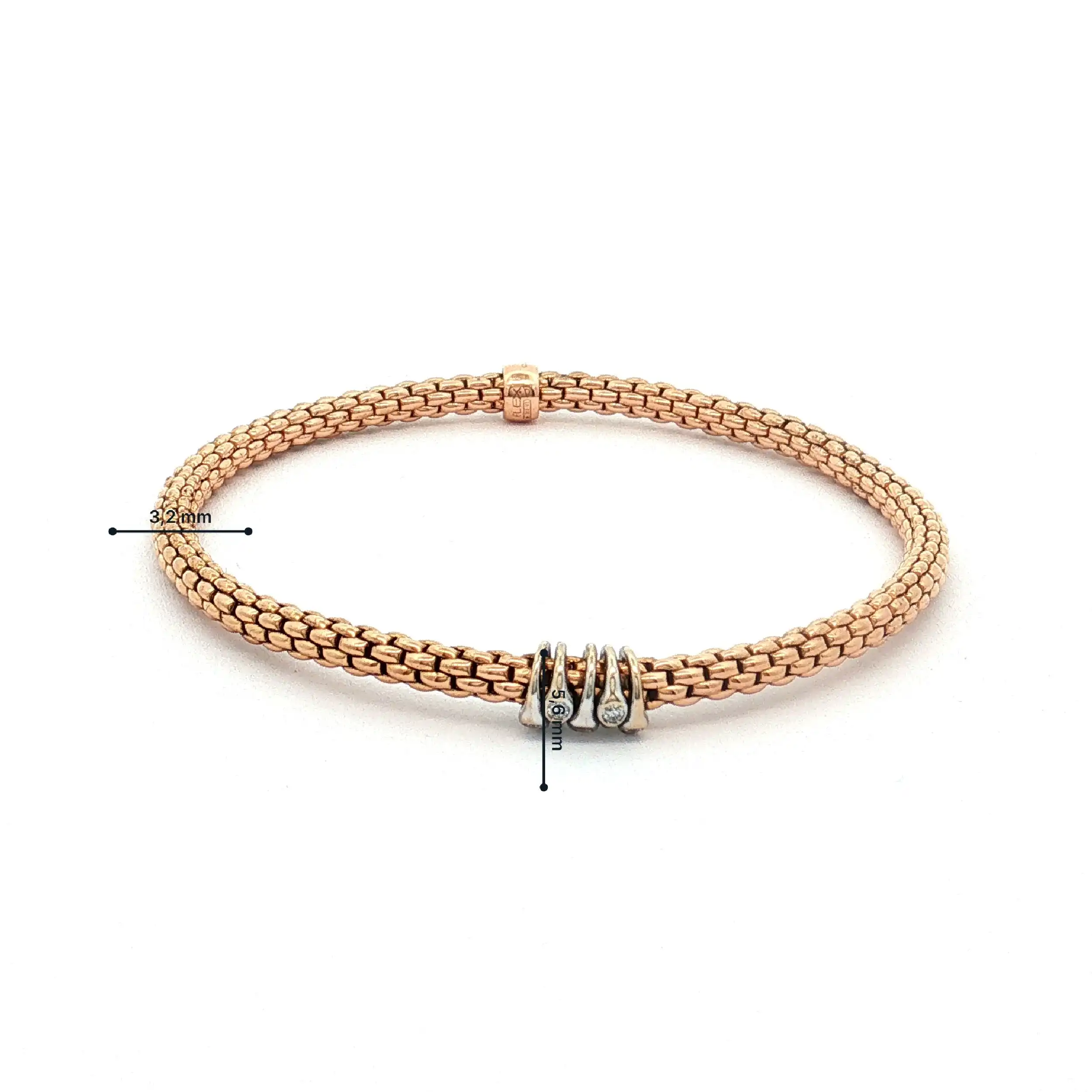 Armband Fope Bicolor Prima Flex it mit Brillanten