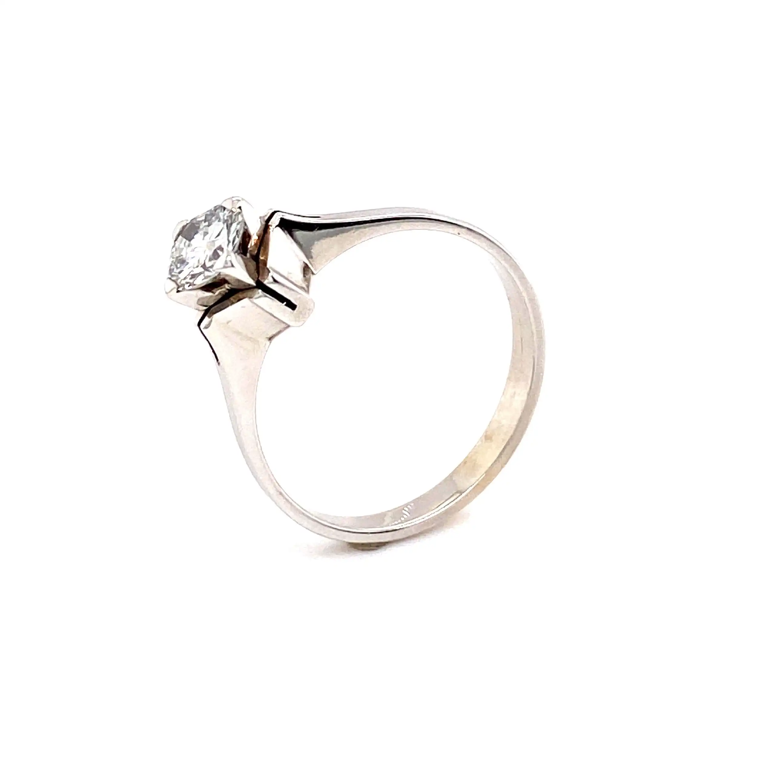 Ring Weißgold mit Brillant Ring Weißgold mit Brillant